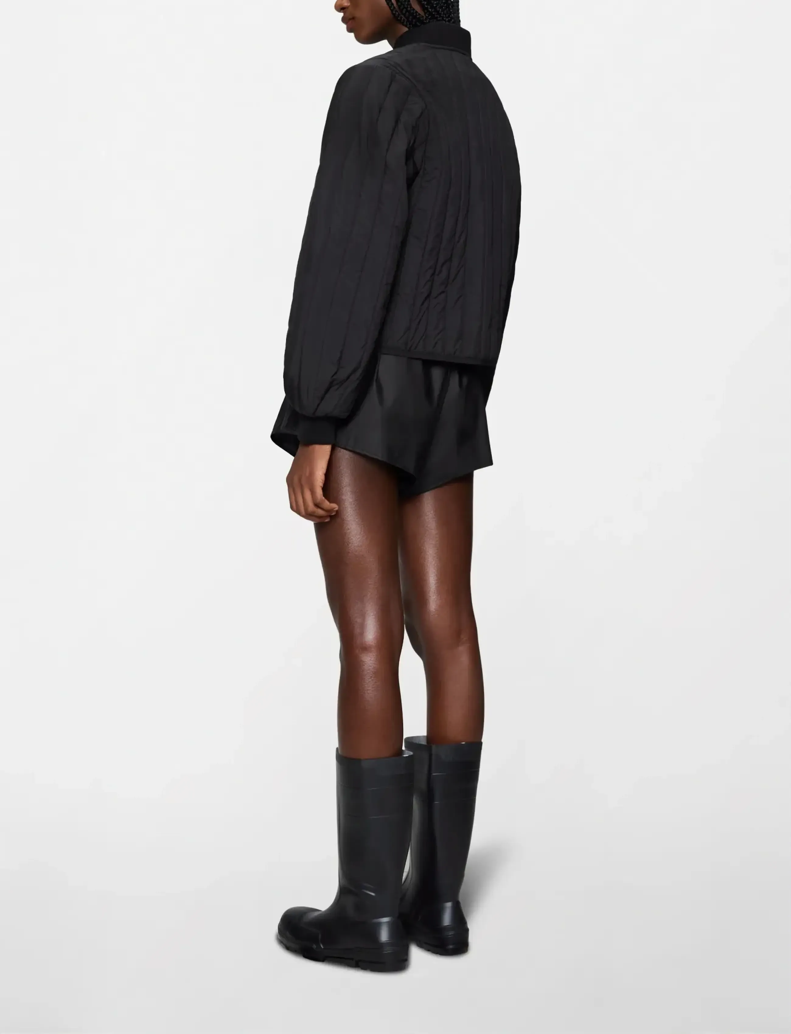 Rains - Banja Liner Bomber W Jacket T1 - spring jackets - black - 3