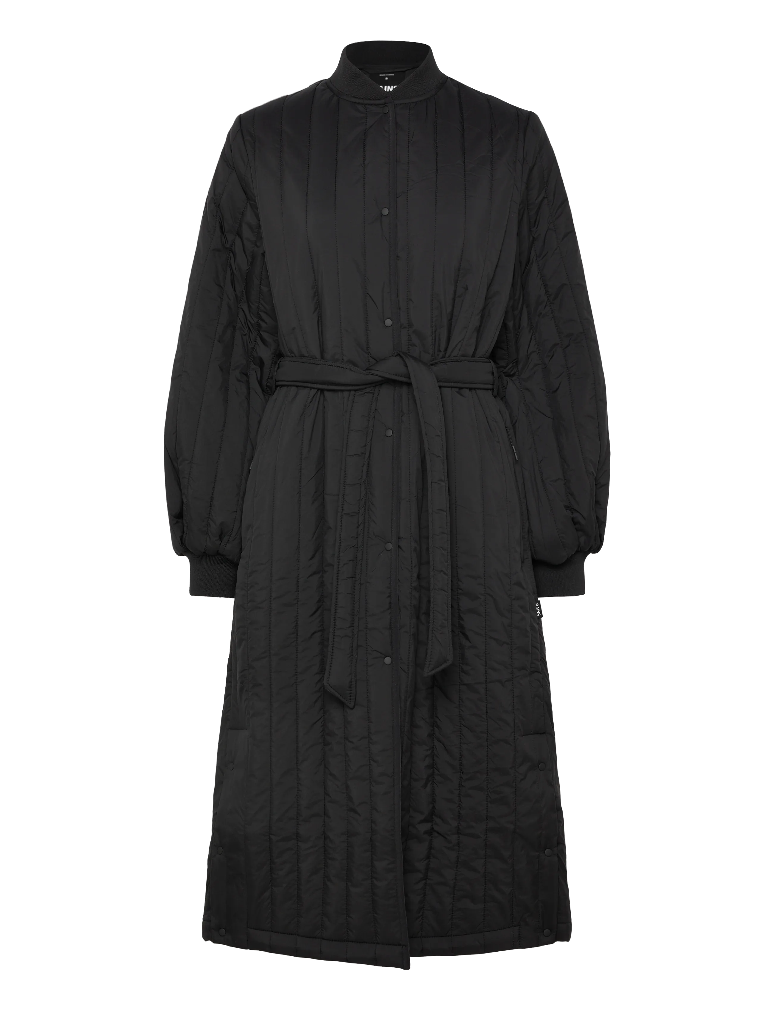 Rains Banja Liner W Coat T1 - Vêtements - BLACK / black