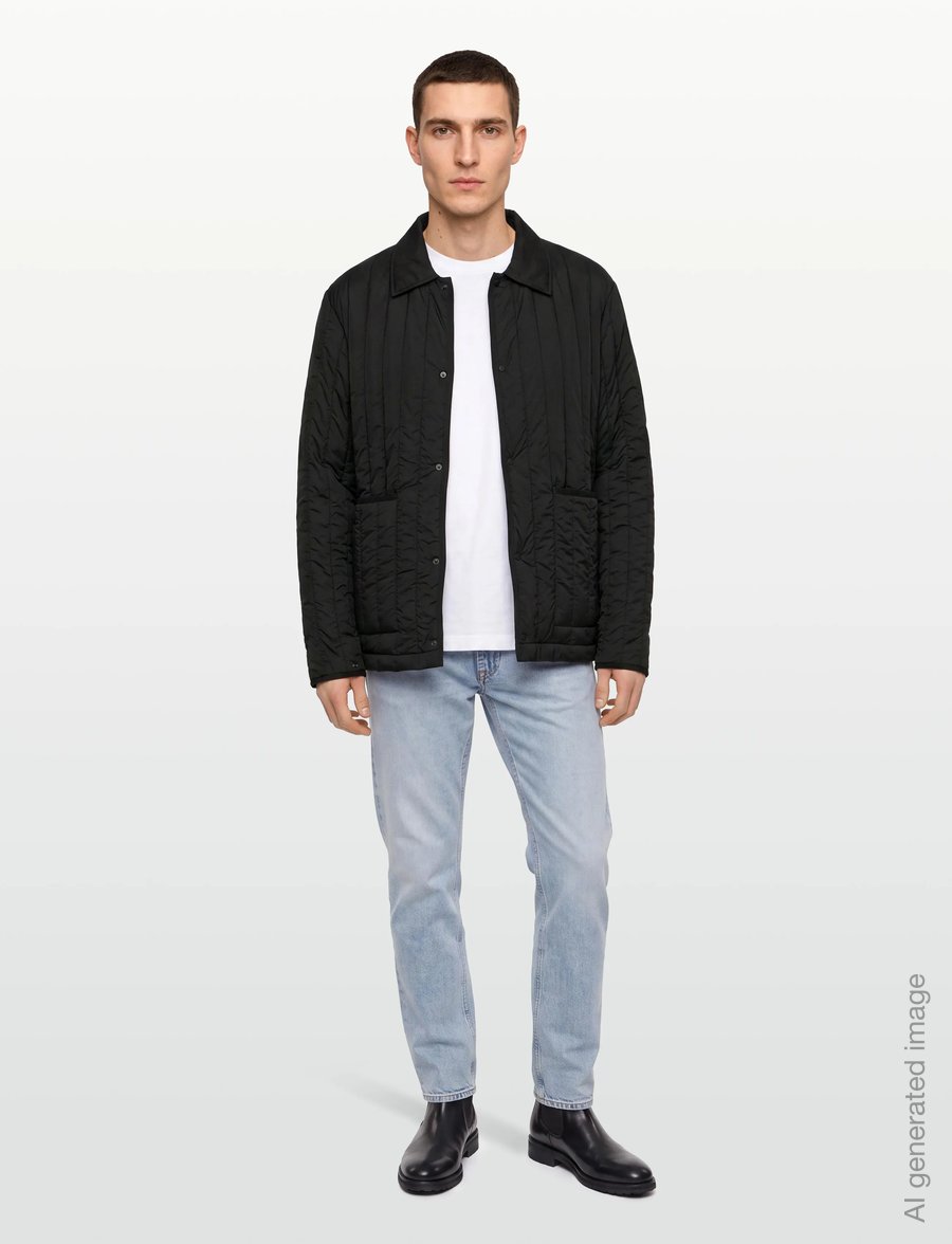 Rains - Banja Liner Overshirt T1 - sügisjoped - black - 0
