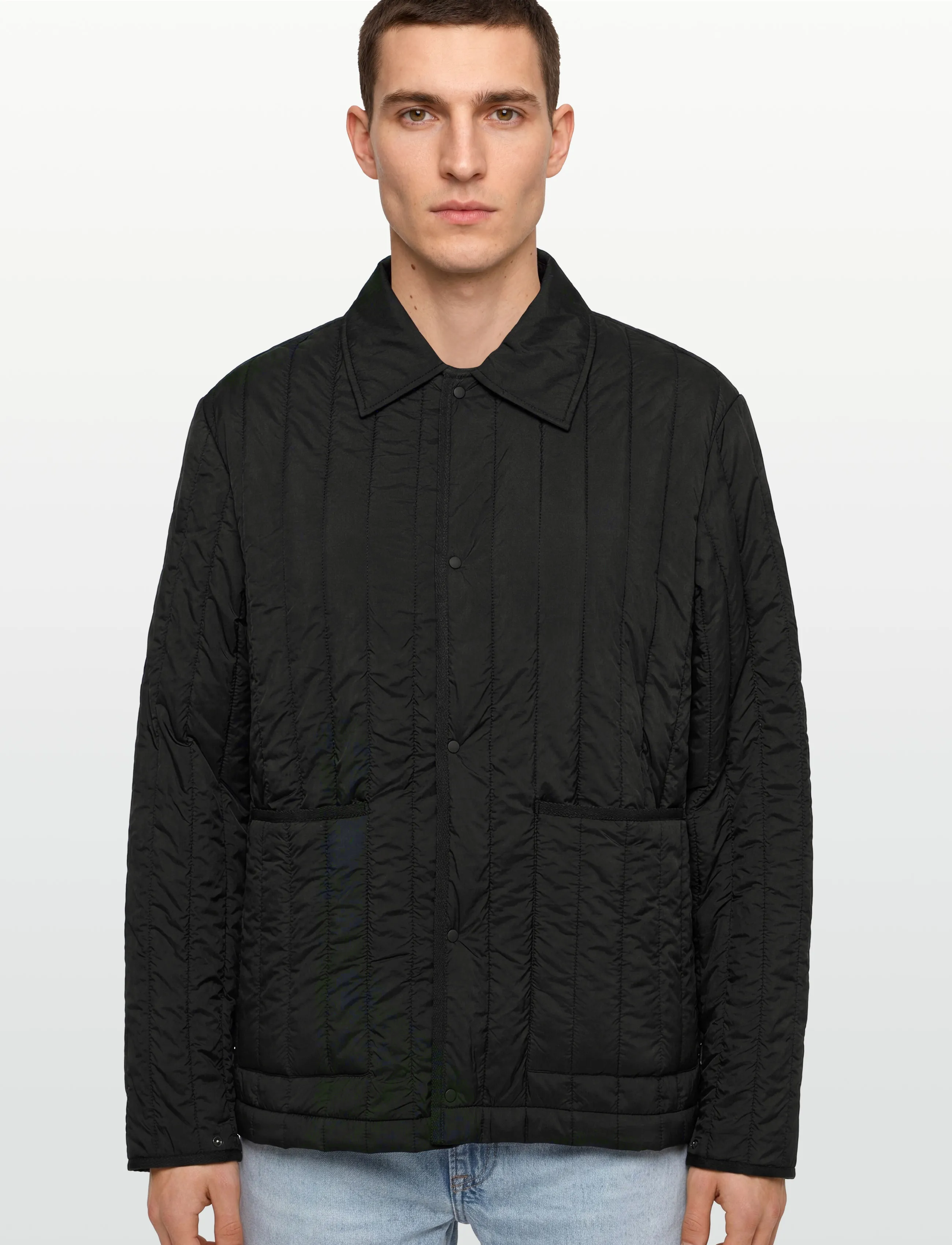 Rains - Banja Liner Overshirt T1 - spring jackets - black - 3