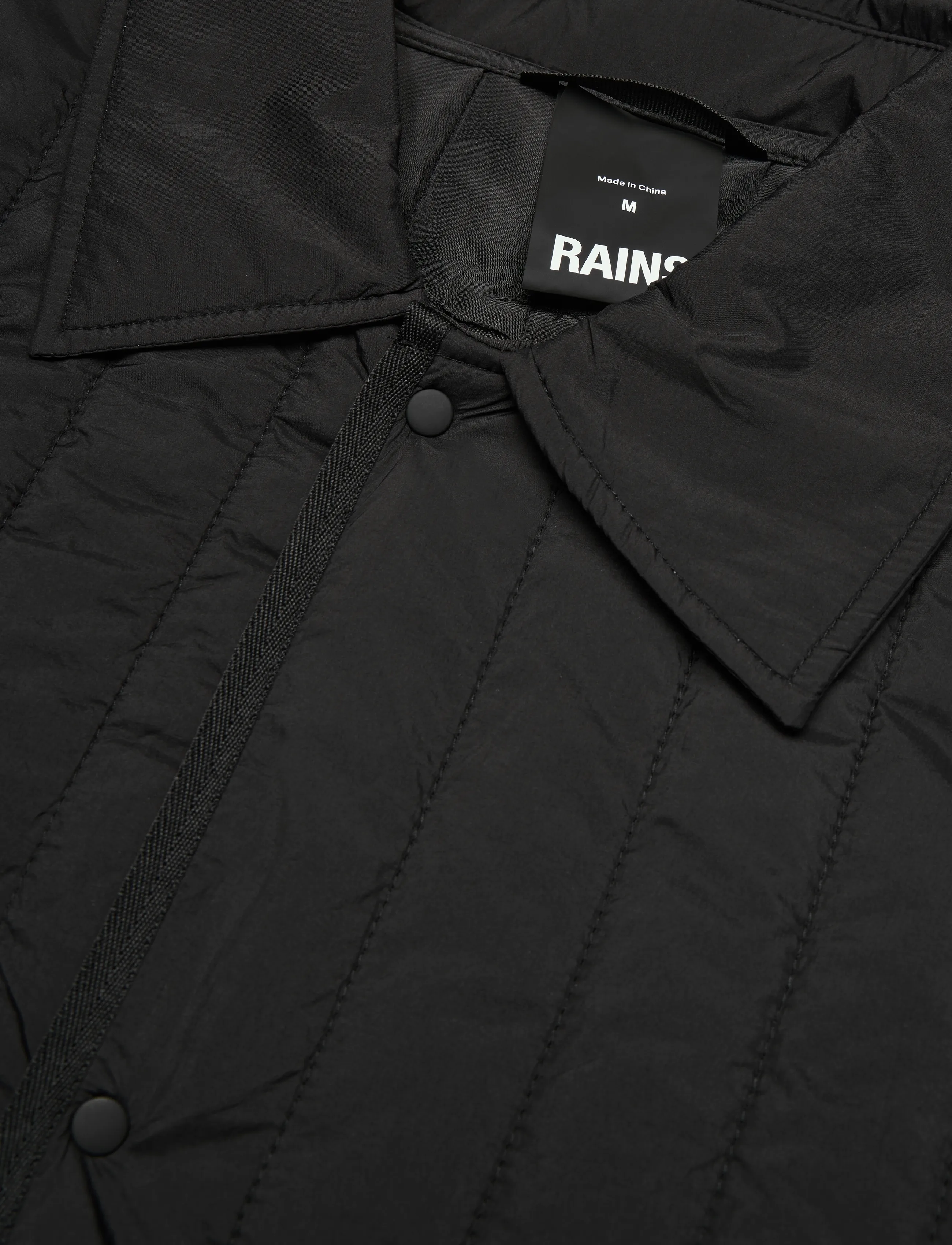 Rains - Banja Liner Overshirt T1 - black - 2
