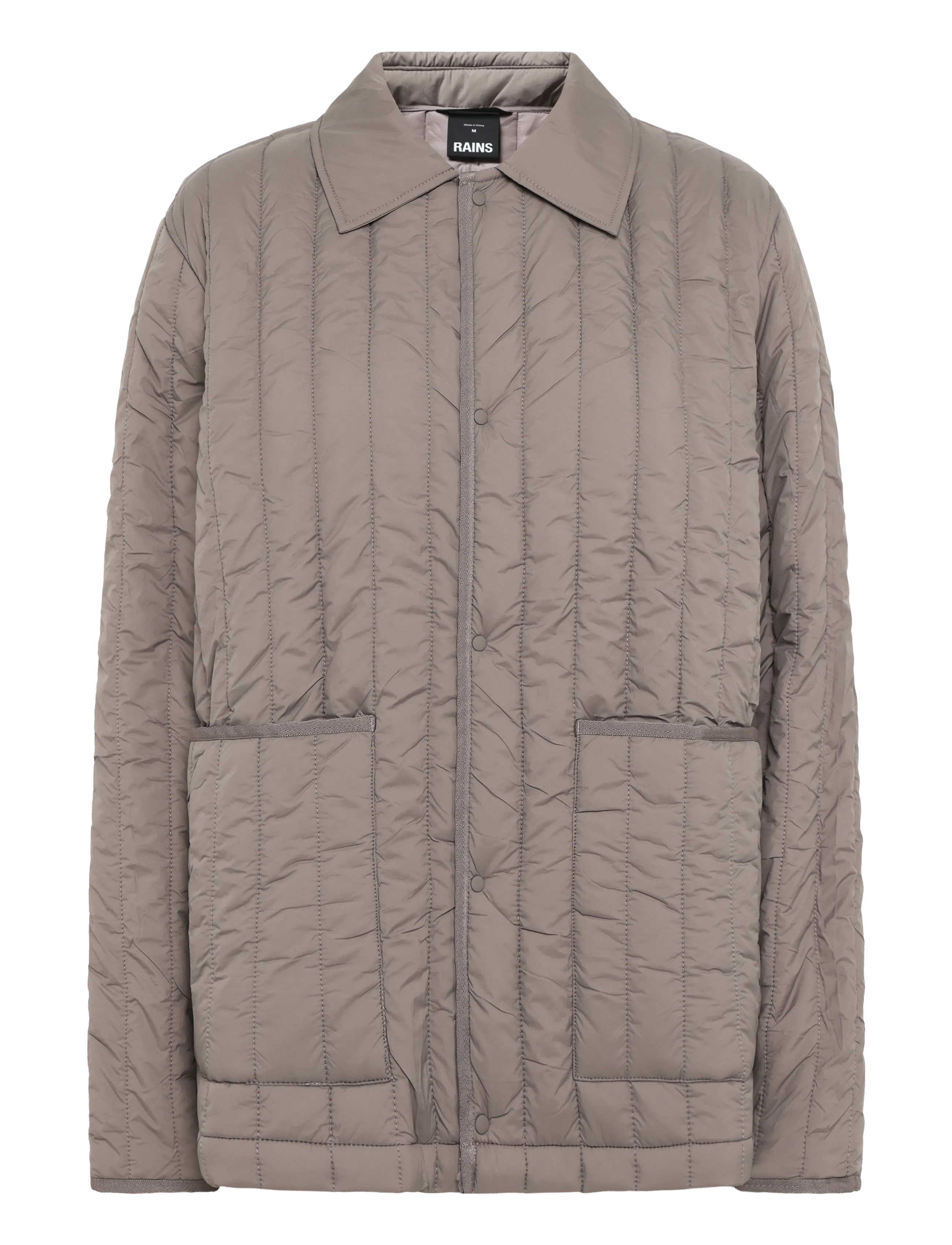 Rains Banja Liner Overshirt T1 - Visa allt - CINDER / grey