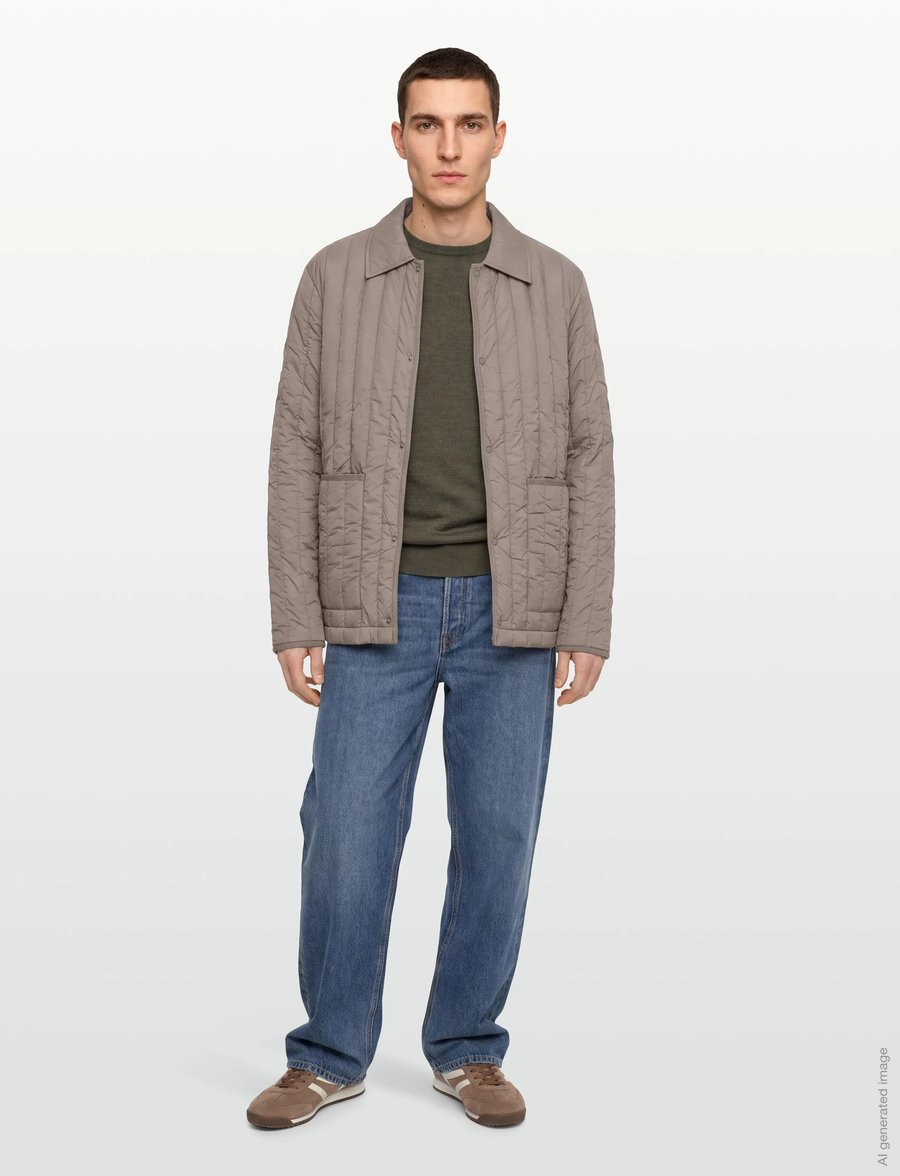 Rains - Banja Liner Overshirt T1 - forårsjakker - cinder - 0