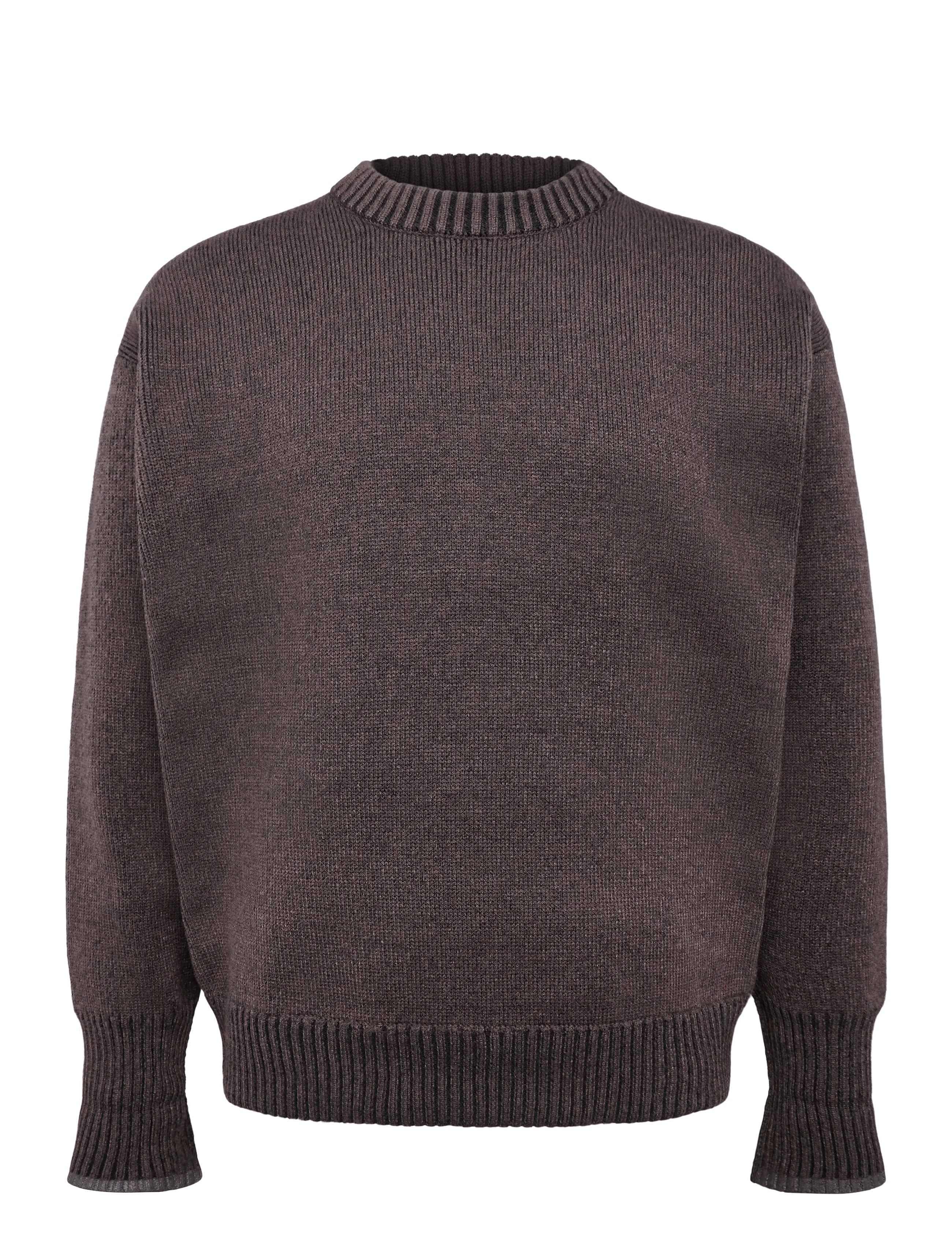 Rains Sowa Knit Crew Neck - Inspiration - BARK / BLACK / brown