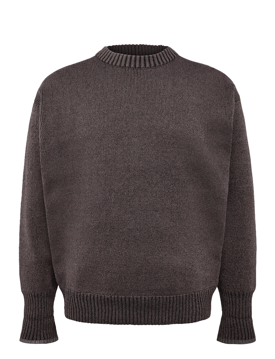 Rains - Sowa Knit Crew Neck - rundhals - bark / black - 0