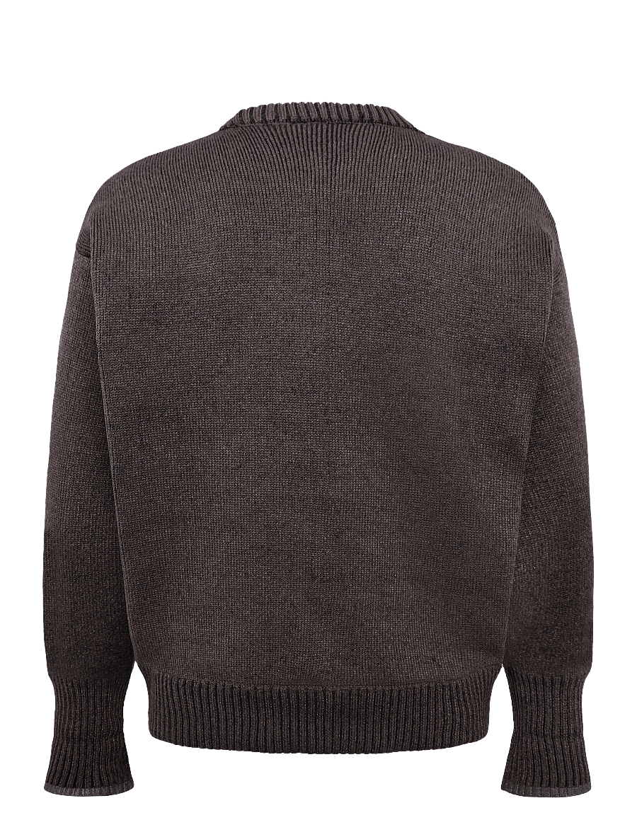 Rains - Sowa Knit Crew Neck - rundhals - bark / black - 1