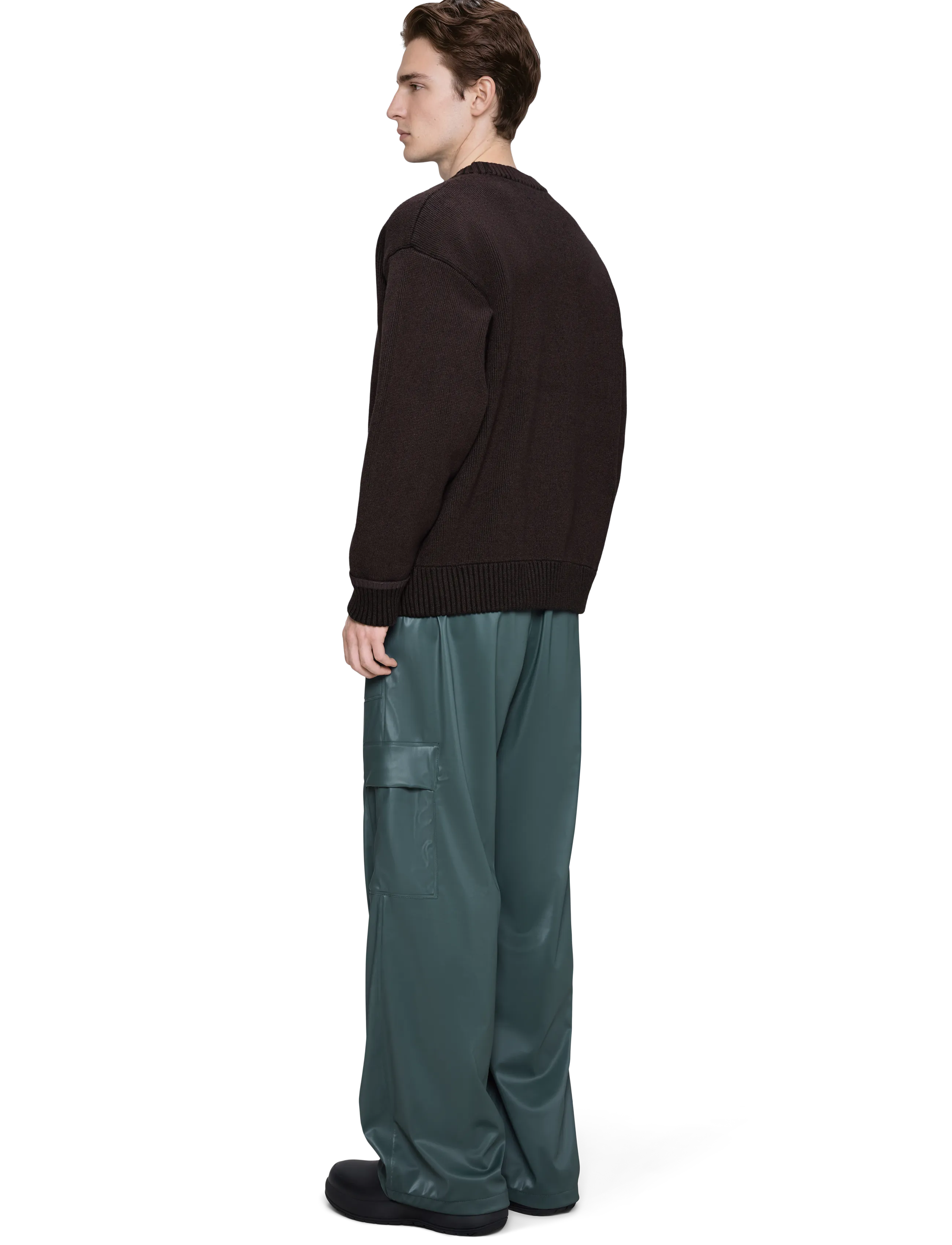 RAINS Sowa Knit Crew Neck stickade tröjor herr – bild 2