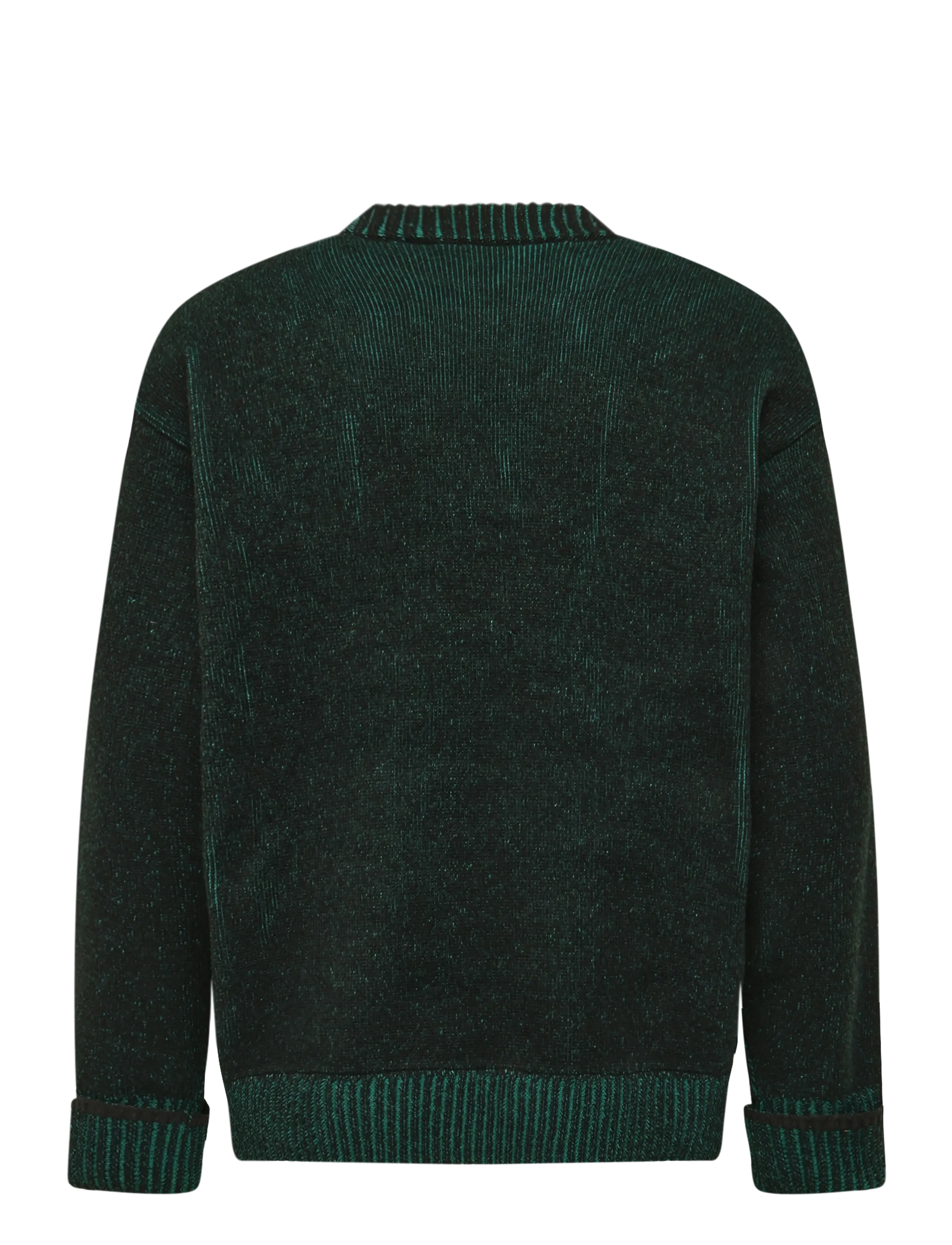 Rains - Sowa Knit Crew Neck - round necks - black/ envy - 1