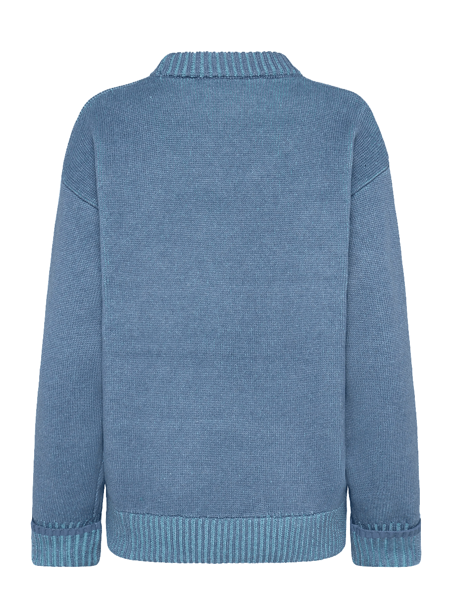 Rains - Sowa Knit Crew Neck - rundhals - blue dusk / breeze - 1