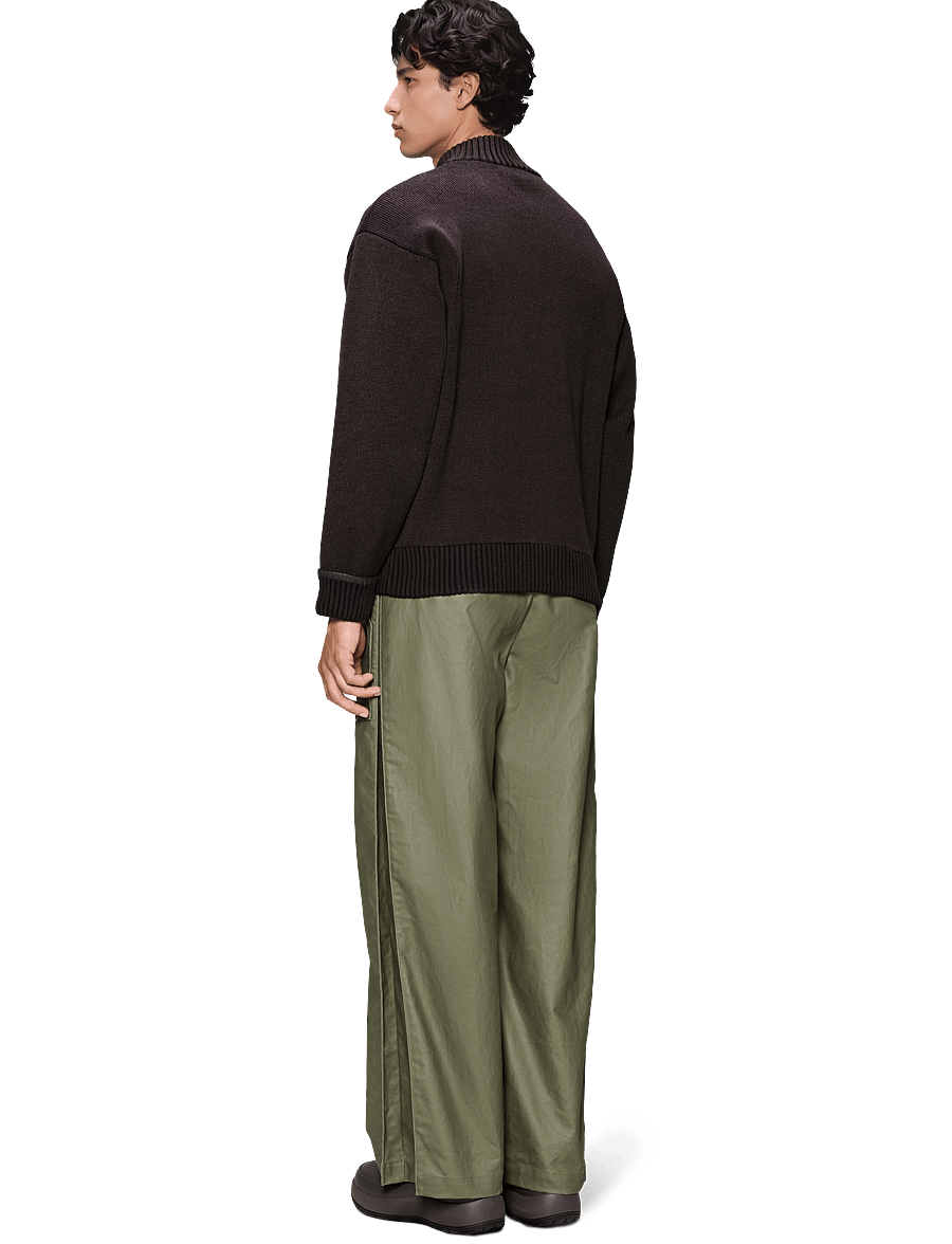 Rains - Sowa Knit Zip Cardigan - pullover mit durchgehendem reißverschluss - bark / black - 2