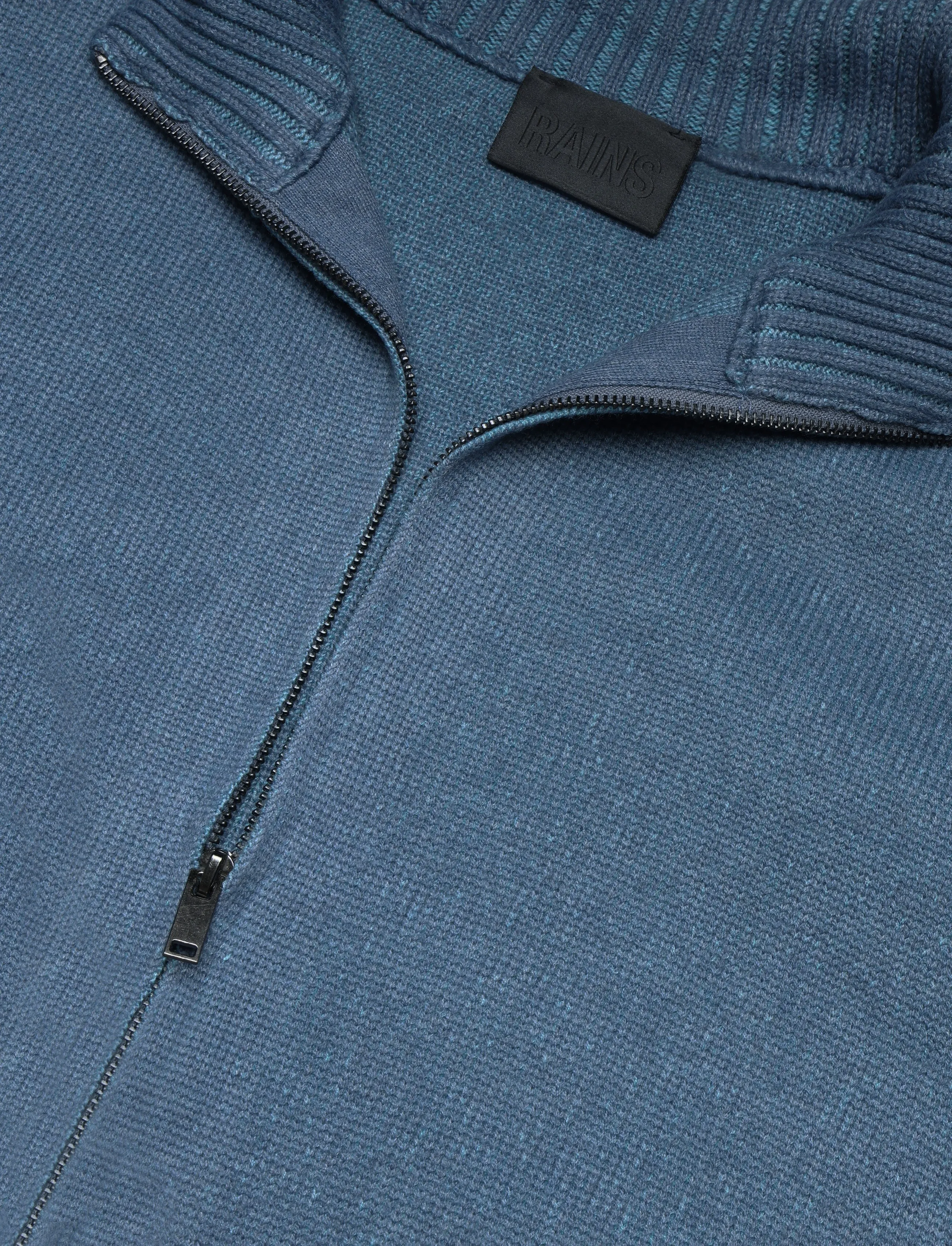 Rains - Sowa Knit Zip Cardigan - pullover mit durchgehendem reißverschluss - blue dusk / breeze - 2