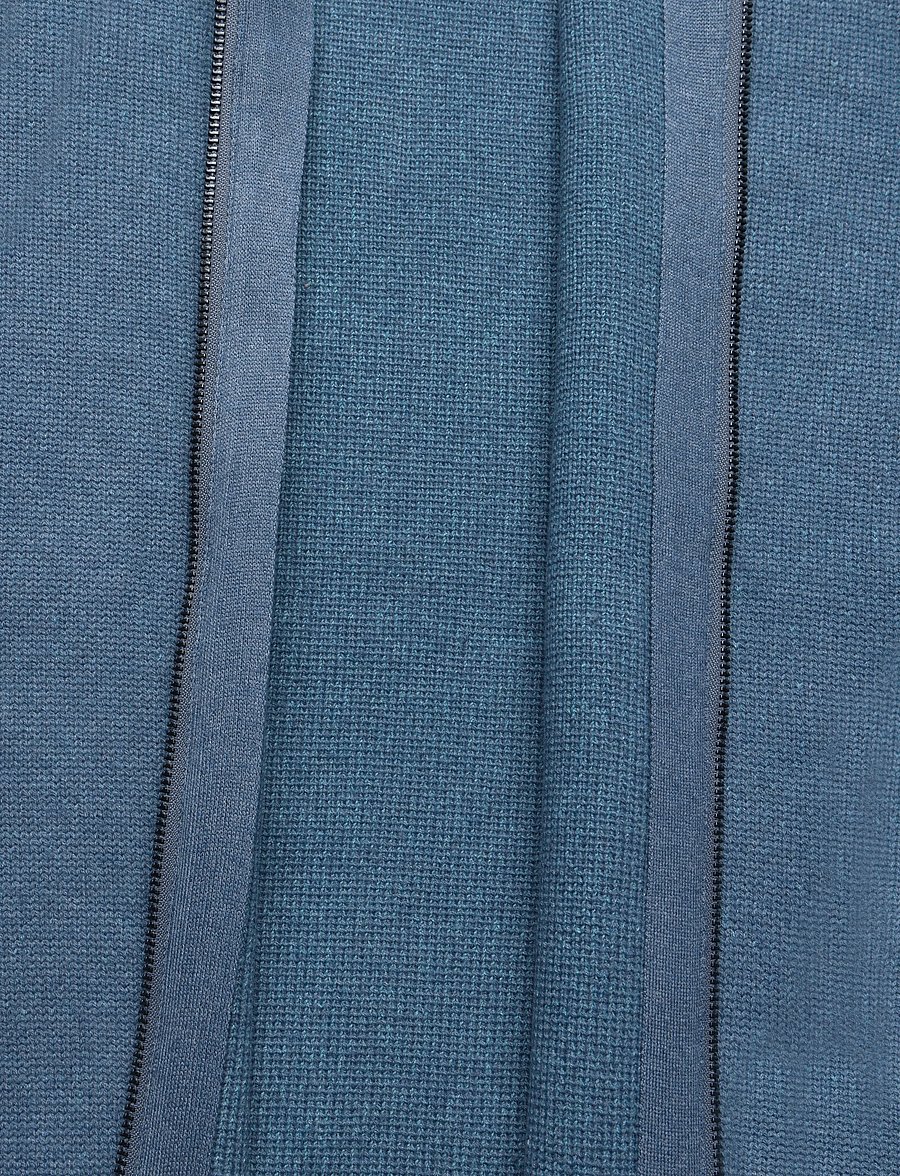 Rains - Sowa Knit Zip Cardigan - pullover mit durchgehendem reißverschluss - blue dusk / breeze - 4