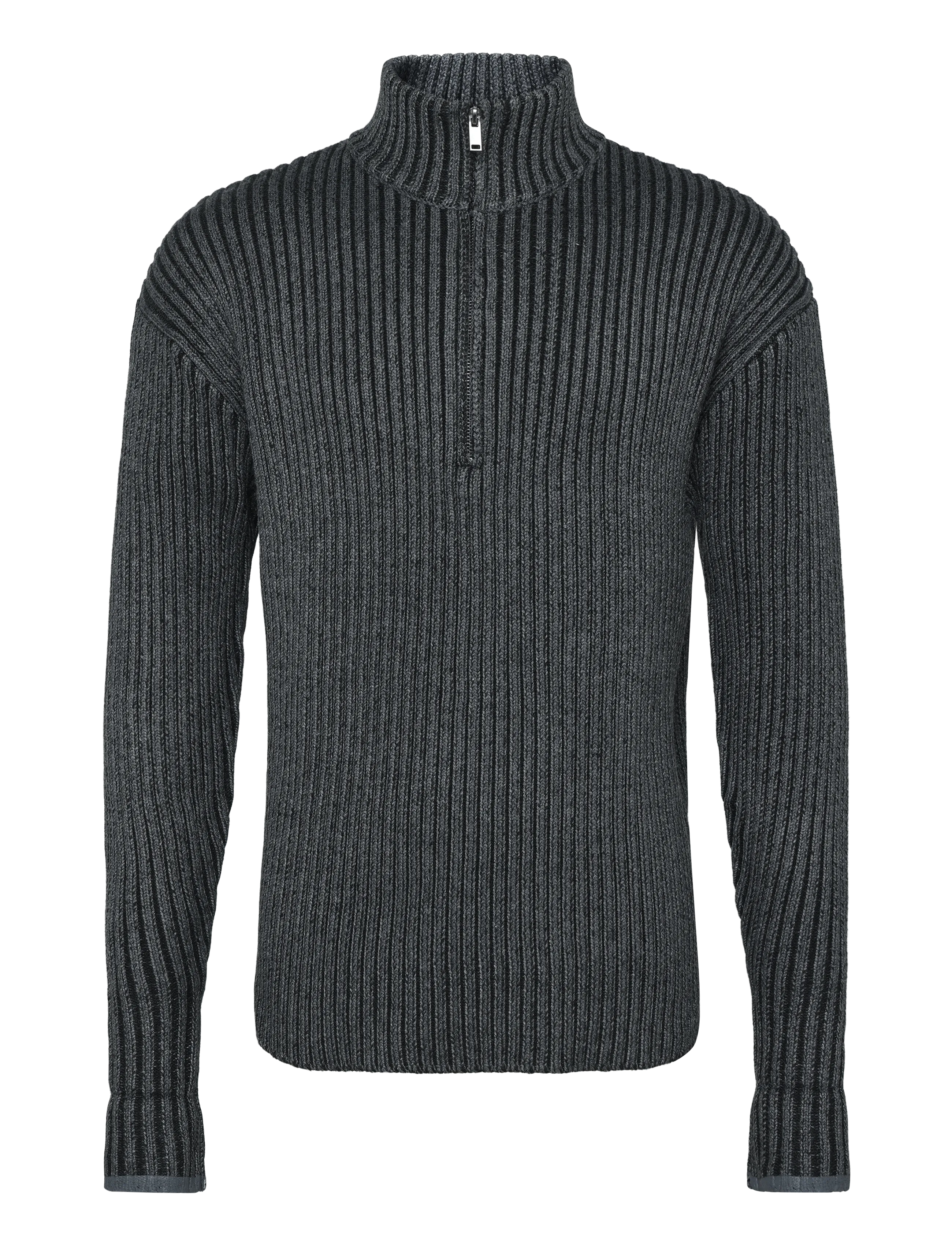 Rains Sapa Knit Half Zip - Shop by occasion - DARK GREY / BLACK / grey