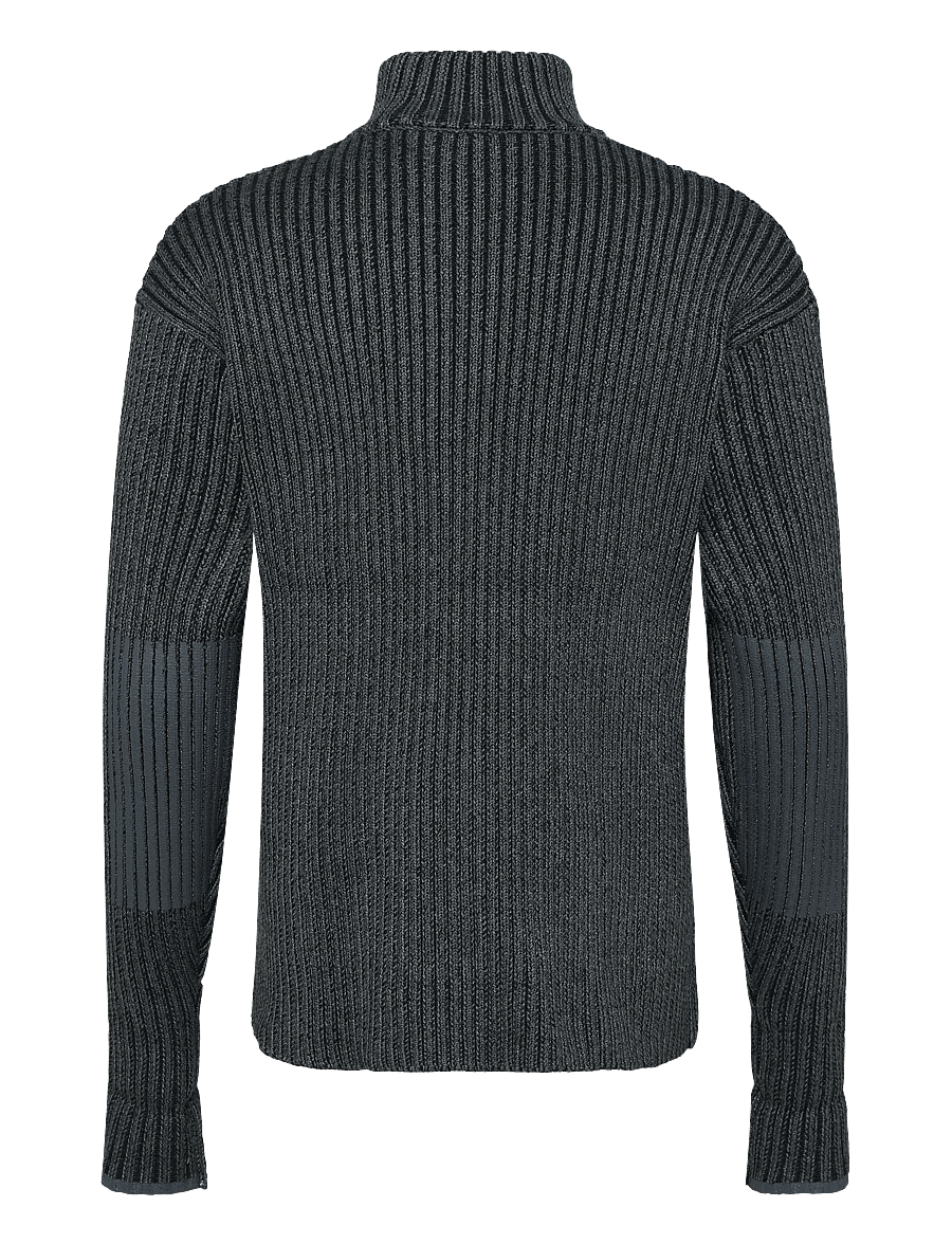 Rains - Sapa Knit Half Zip - pullover mit halbem reißverschluss - dark grey / black - 1