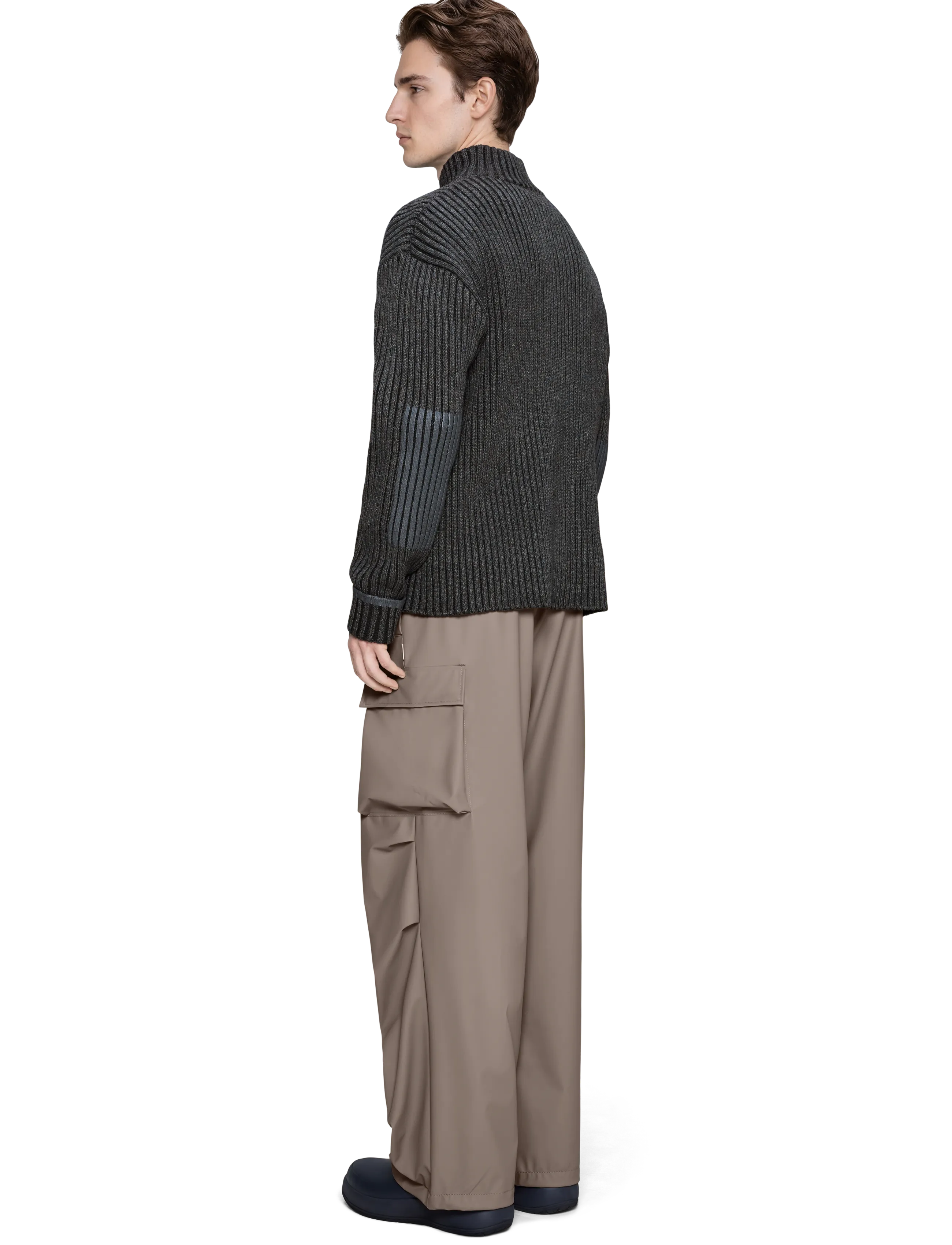 Rains - Sapa Knit Half Zip - pullover mit halbem reißverschluss - dark grey / black - 3