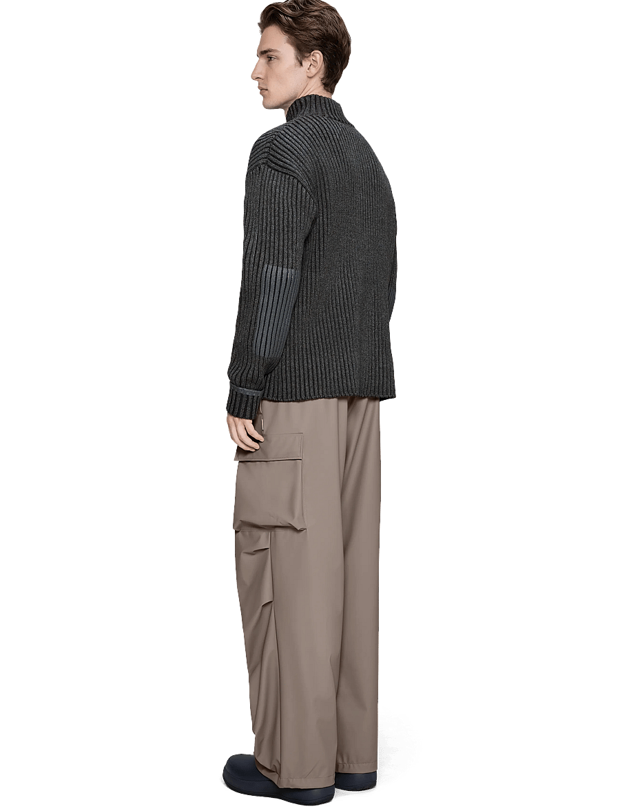 Rains - Sapa Knit Half Zip - pullover mit halbem reißverschluss - dark grey / black - 3