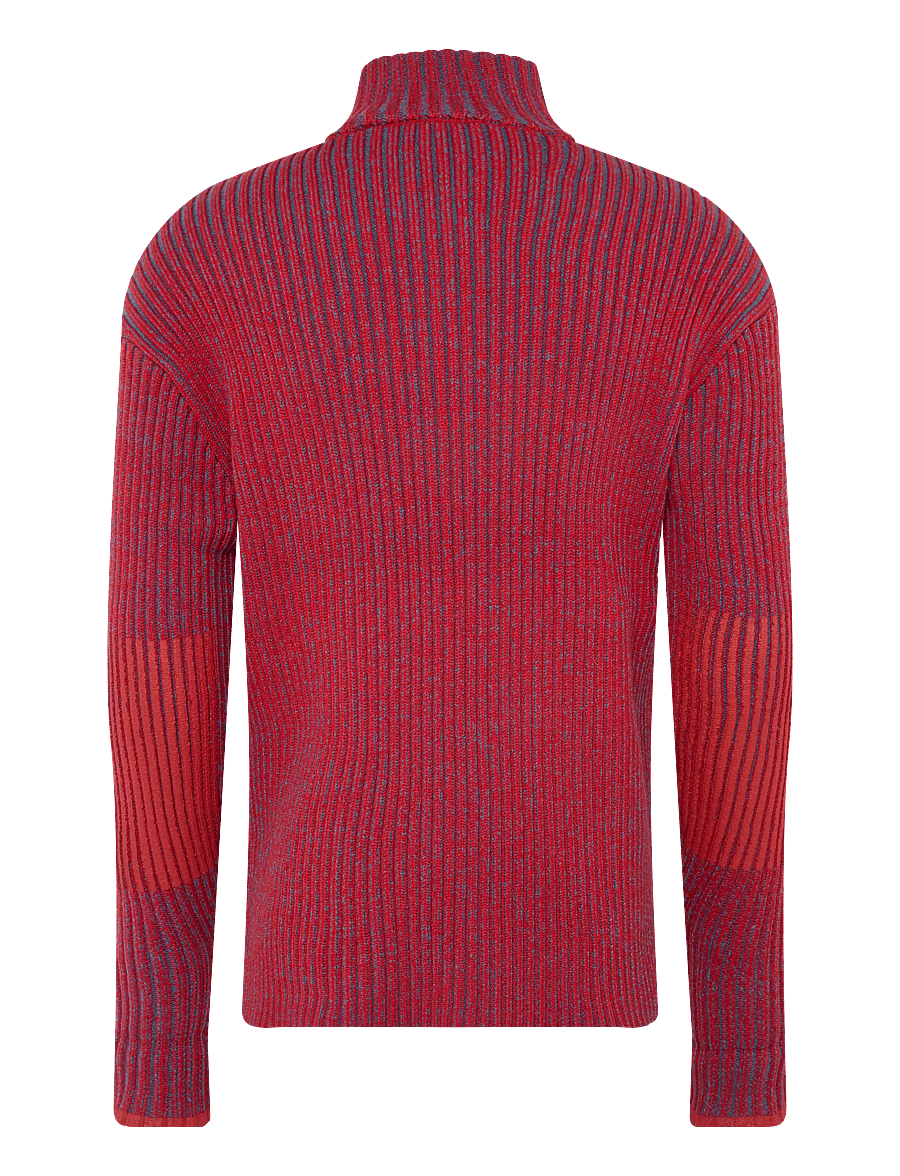 Rains - Sapa Knit Half Zip Spark/ Blue Dusk-S - pullover mit halbem reißverschluss - spark/ blue dusk - 2