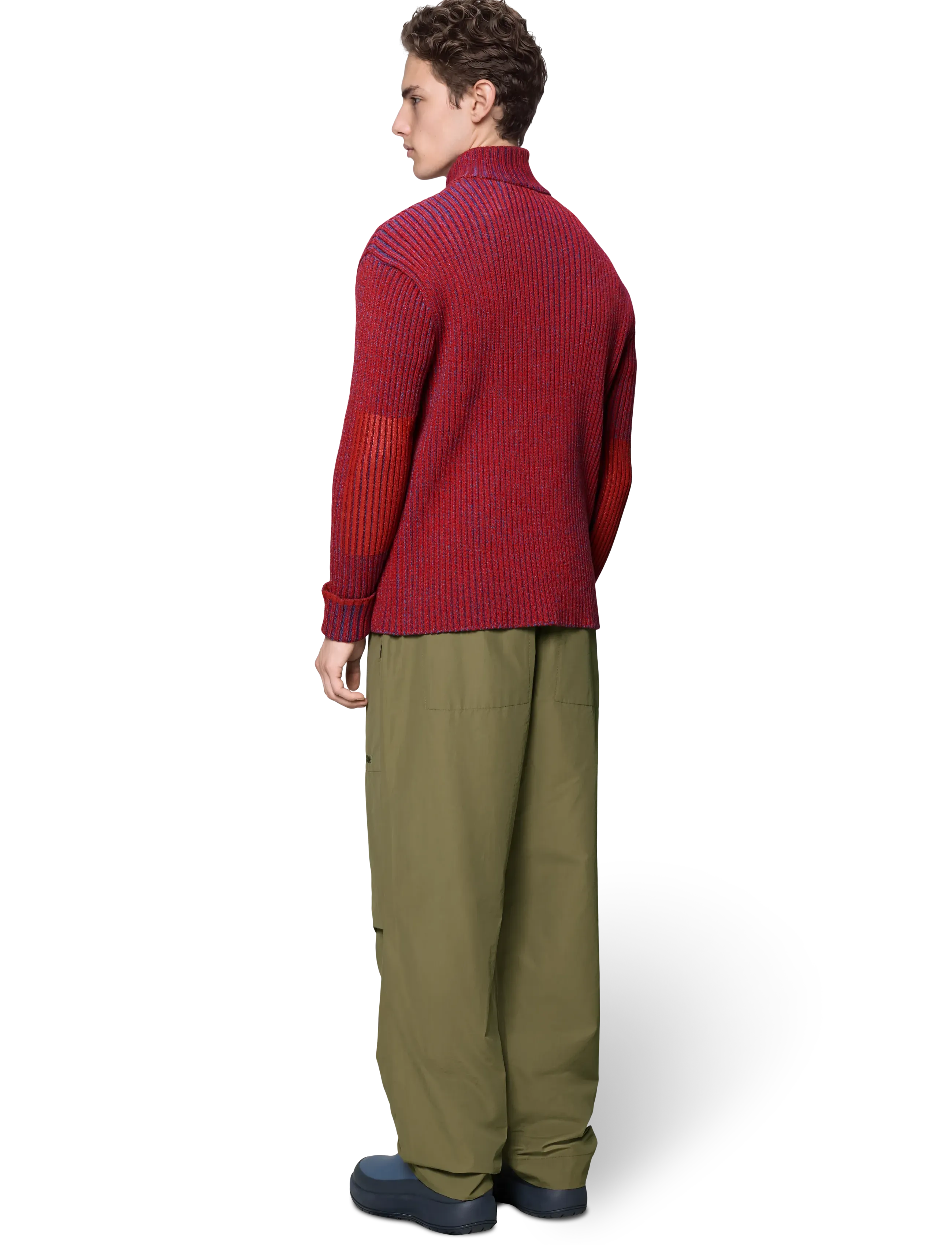 Rains - Sapa Knit Half Zip Spark/ Blue Dusk-S - pullover mit halbem reißverschluss - spark/ blue dusk - 3