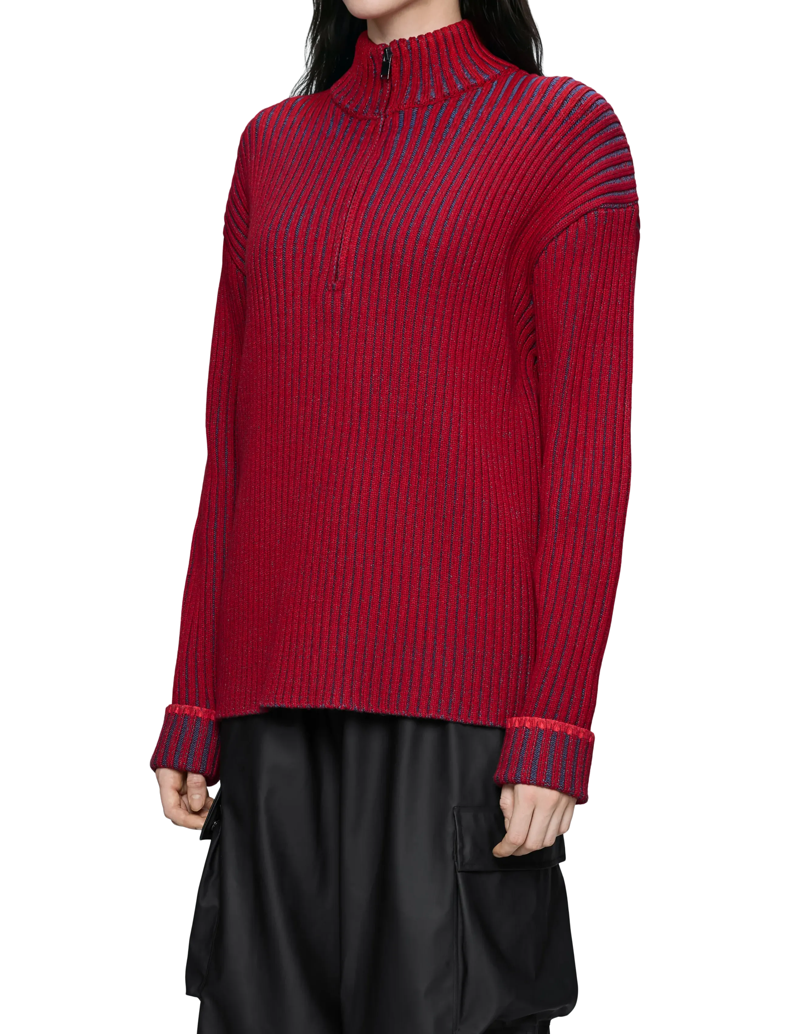 RAINS Sapa Knit Half Zip polotröjor herr – bild 6