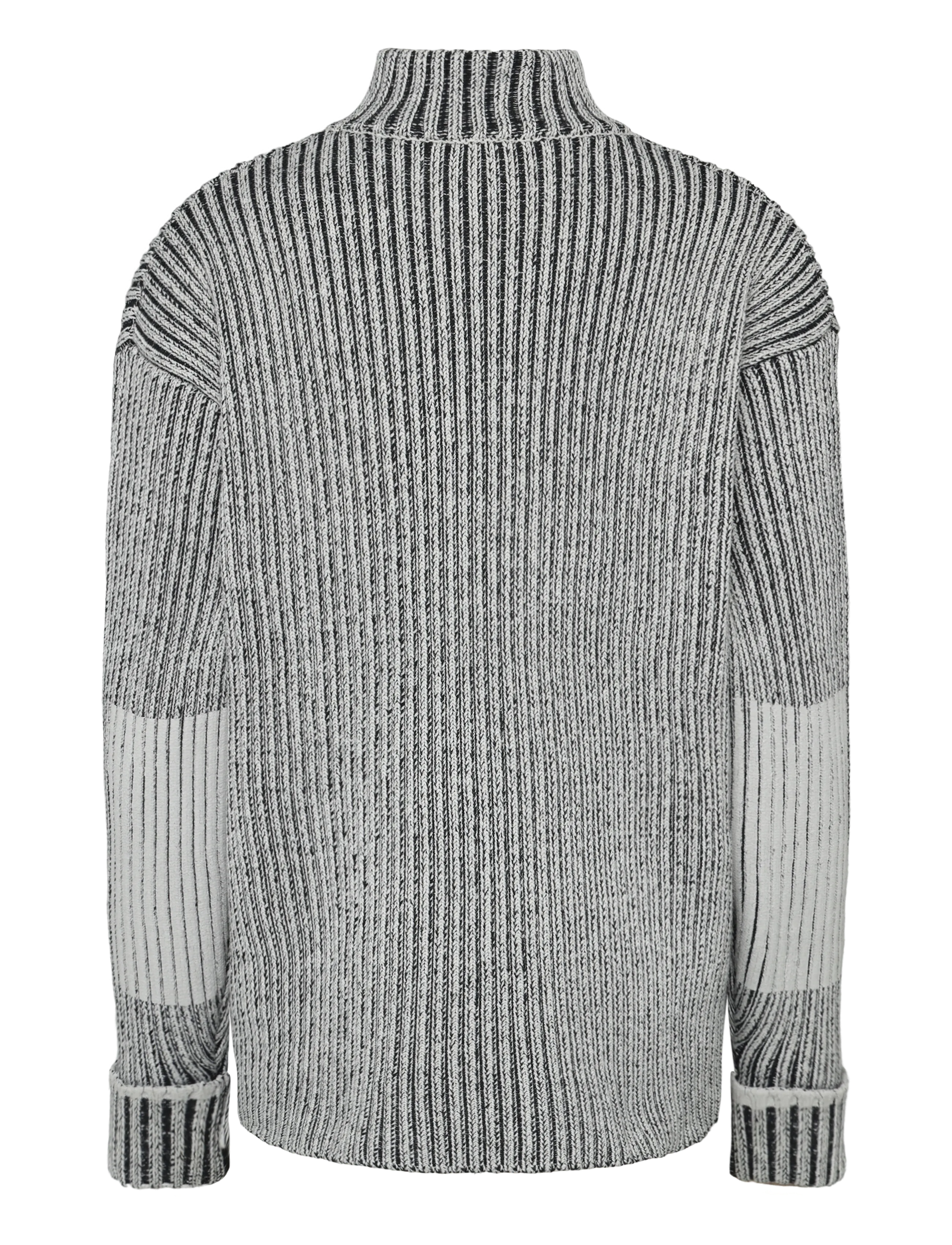 Rains - Sapa Knit Half Zip - pullover mit halbem reißverschluss - vintage white / black - 1