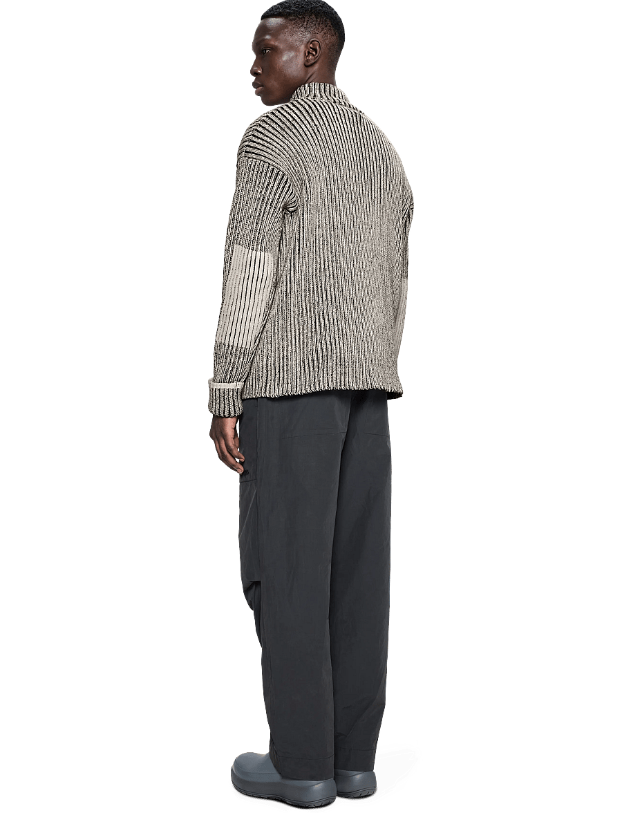 Rains - Sapa Knit Half Zip - pullover mit halbem reißverschluss - vintage white / black - 3