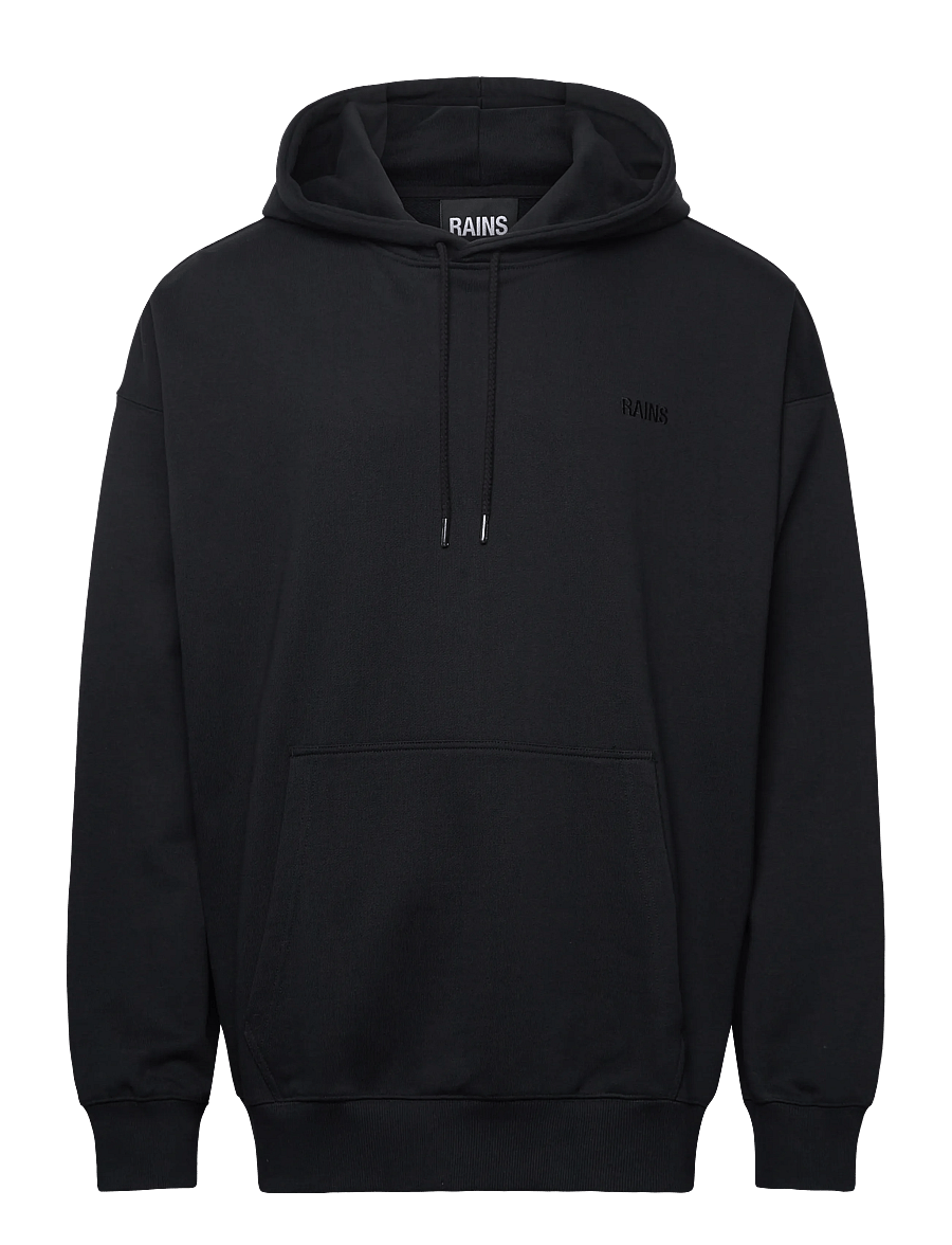 Rains - Classic Hoodie Blurred - kapuutsiga dressipluusid - black - 0