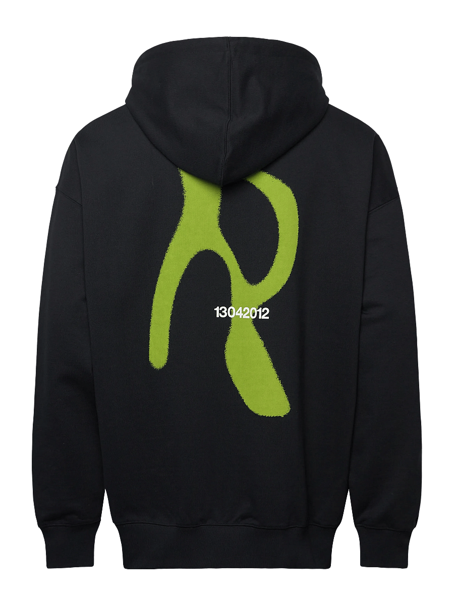 Rains - Classic Hoodie Blurred - kapuutsiga dressipluusid - black - 1