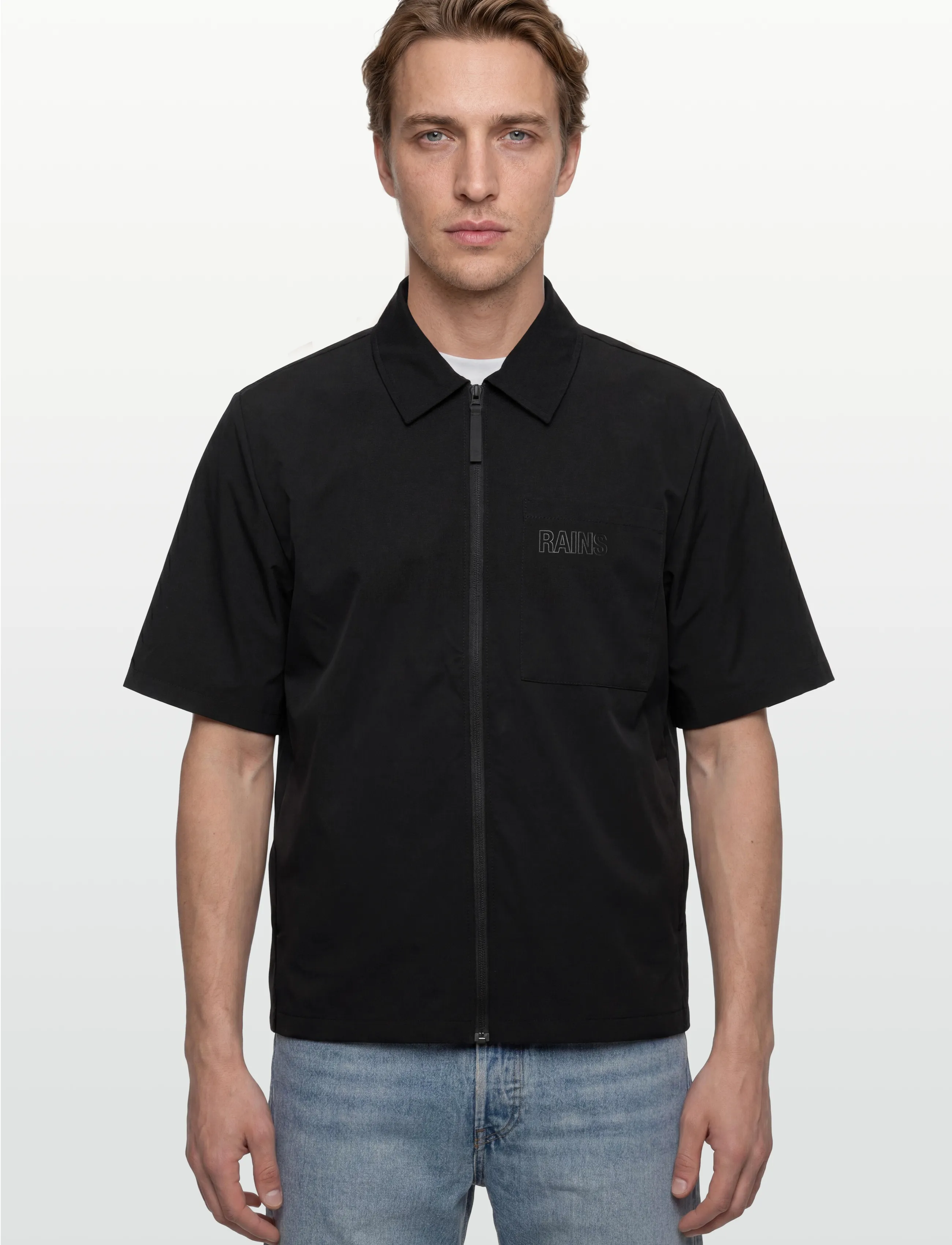 Rains - Classic Hoodie Blurred - kapuutsiga dressipluusid - black - 3