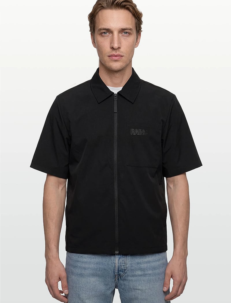 Rains - Classic Hoodie Blurred - hættetrøjer - black - 3