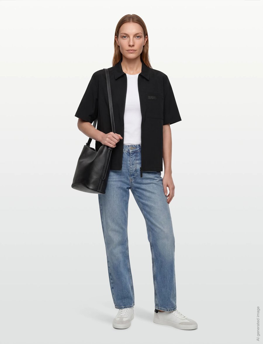 Rains - Classic Hoodie Blurred - kapuutsiga dressipluusid - black - 4