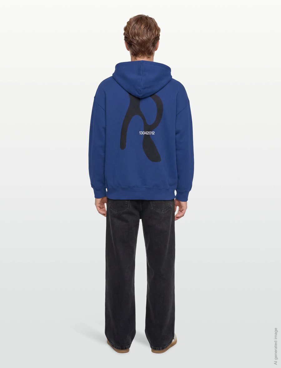 Rains - Classic Hoodie Blurred - kapuutsiga dressipluusid - horizon - 4