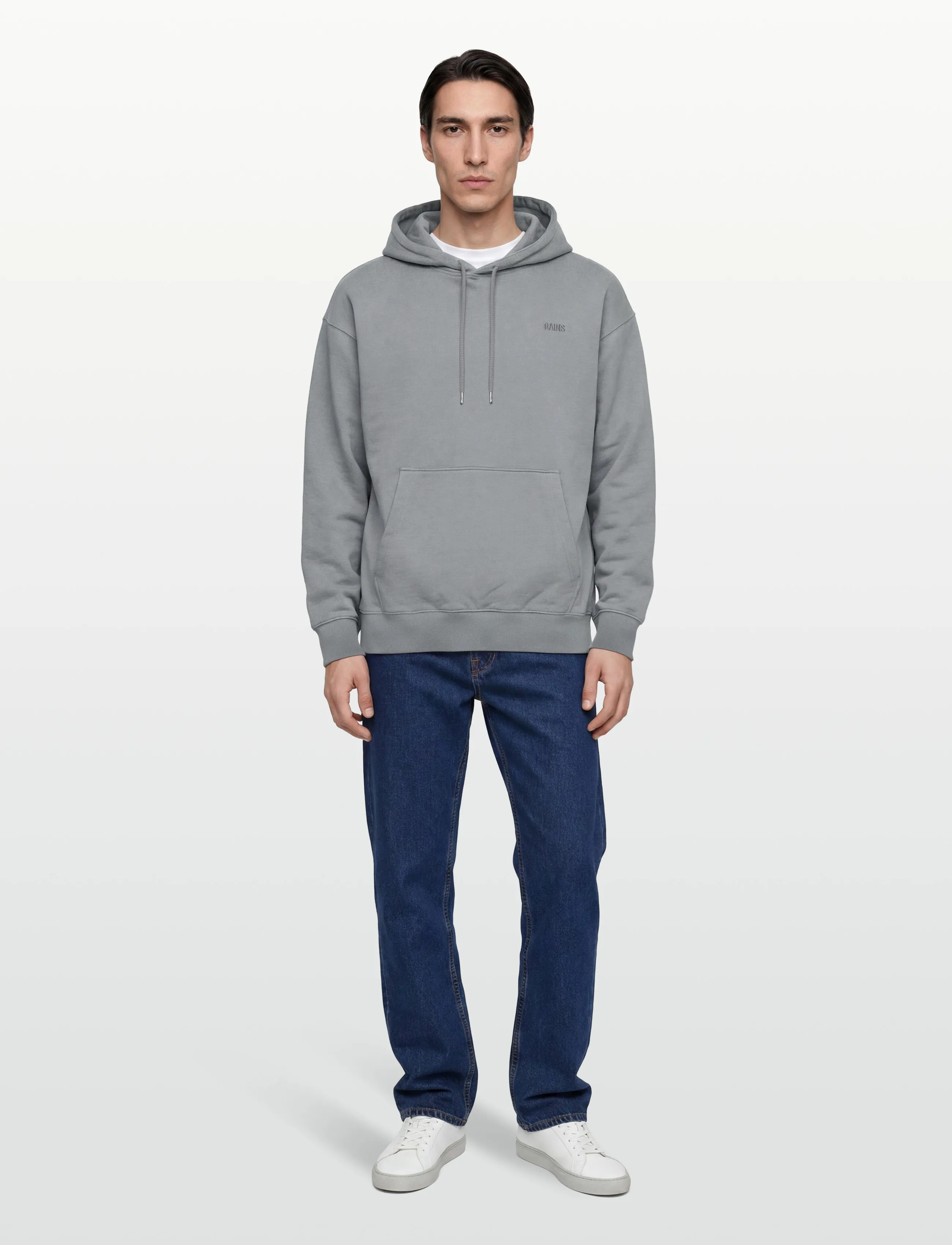 Rains Classic Hoodie Blurred - Hupparit - SHADOW / grey