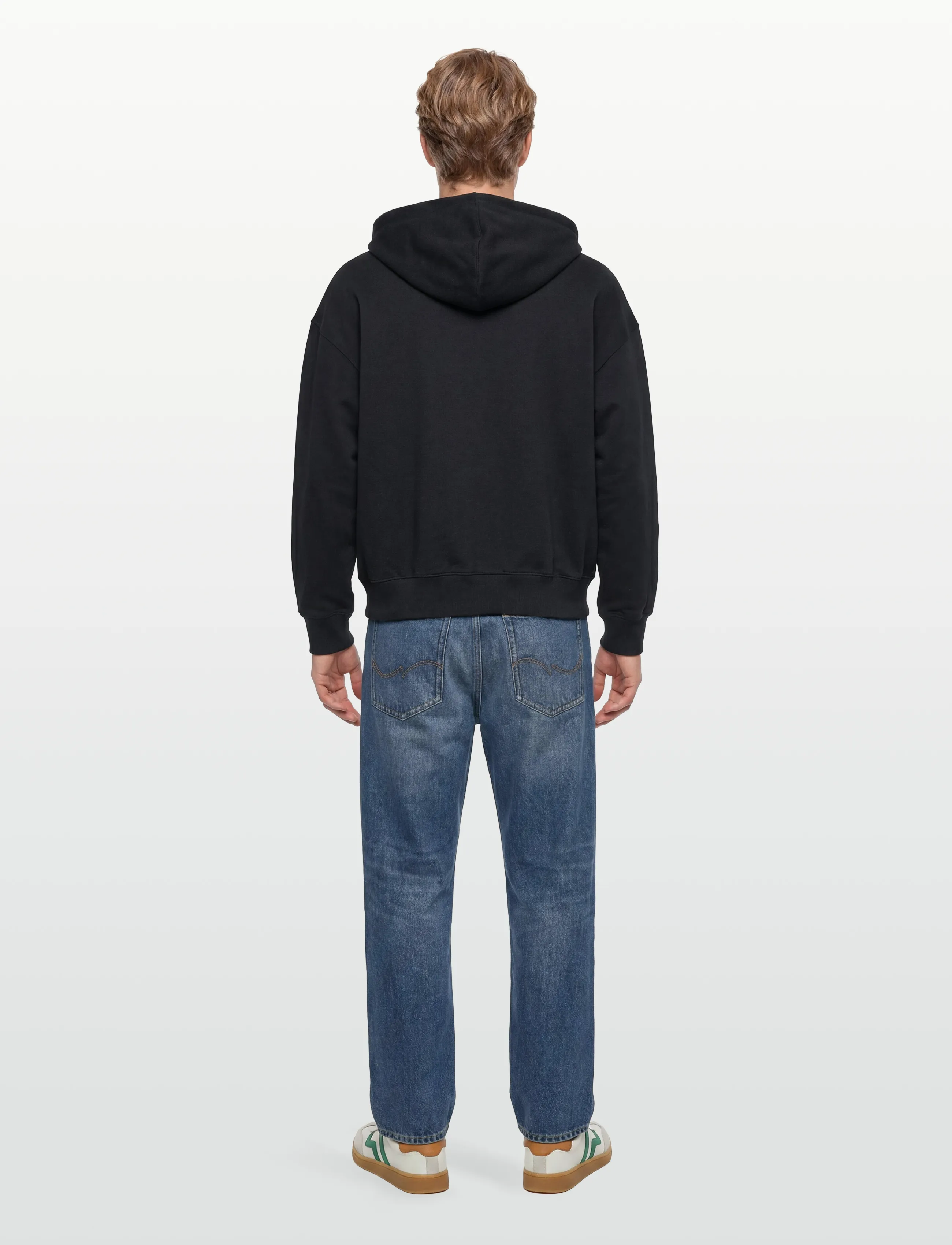 Rains - Classic Zip Hoodie Blurred - kapuutsiga dressipluusid - black - 4