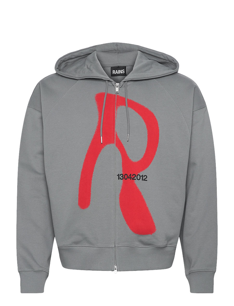 Rains - Classic Zip Hoodie Blurred - hoodies - shadow - 0