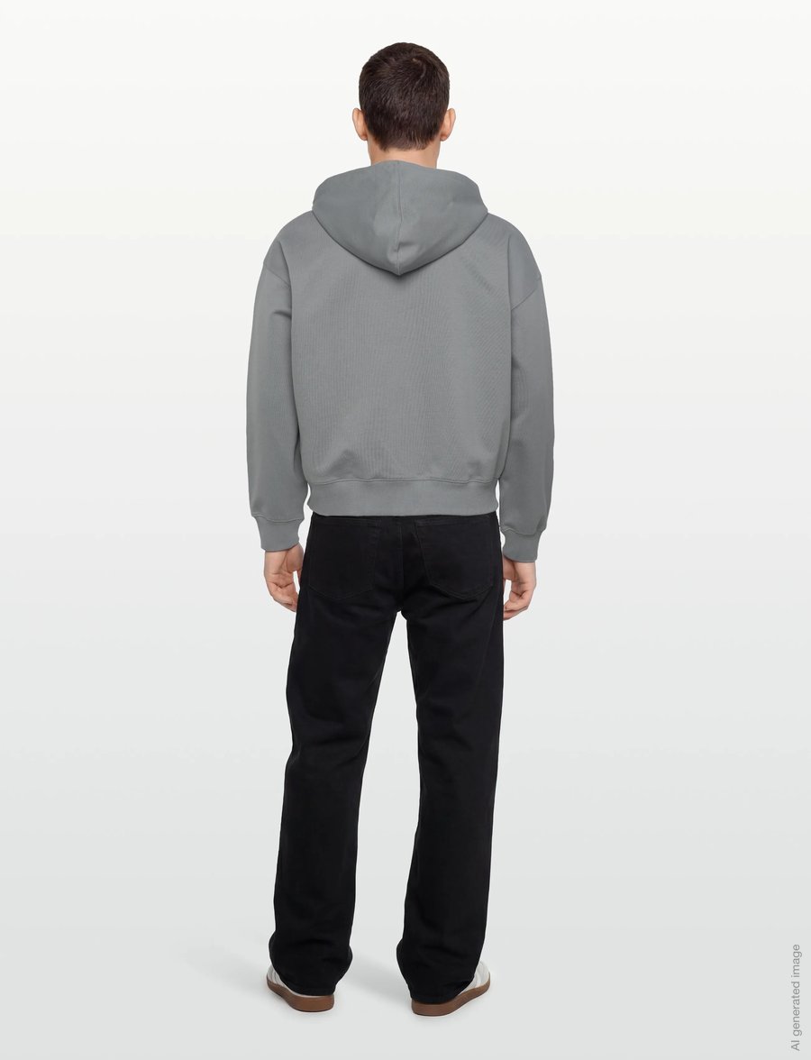 Rains - Classic Zip Hoodie Blurred - džemperiai su gobtuvu - shadow - 4