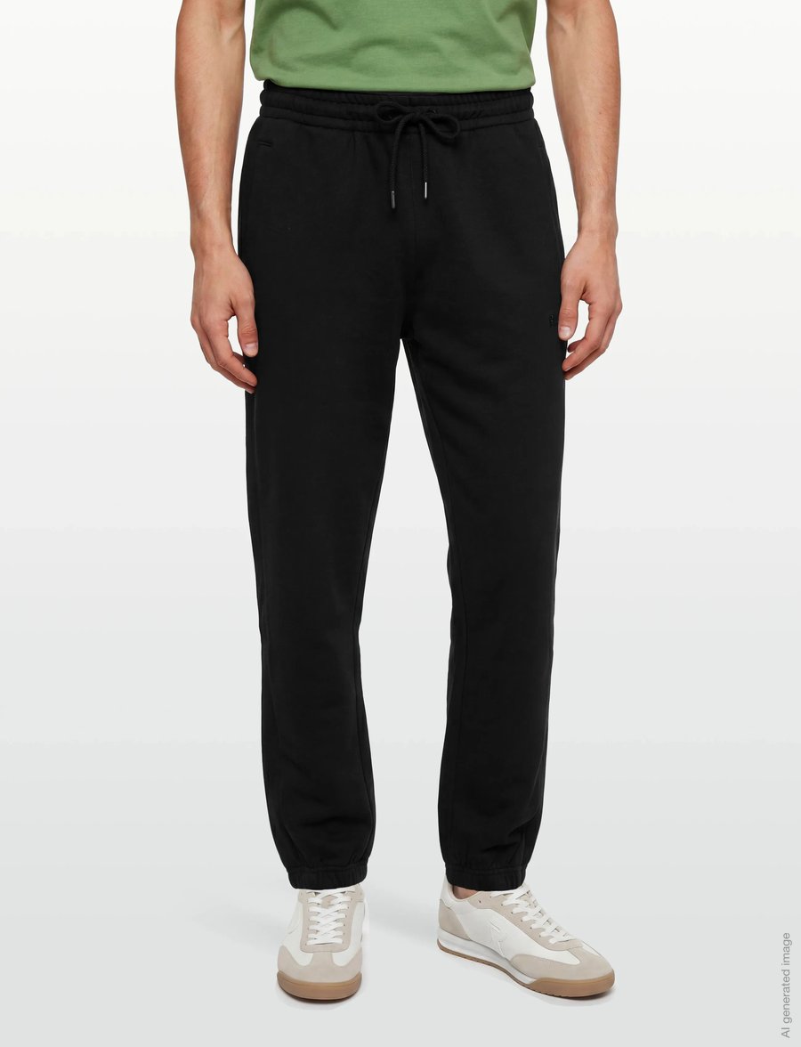 Rains - Classic Cuff Pants Blurred - püksid - black - 3