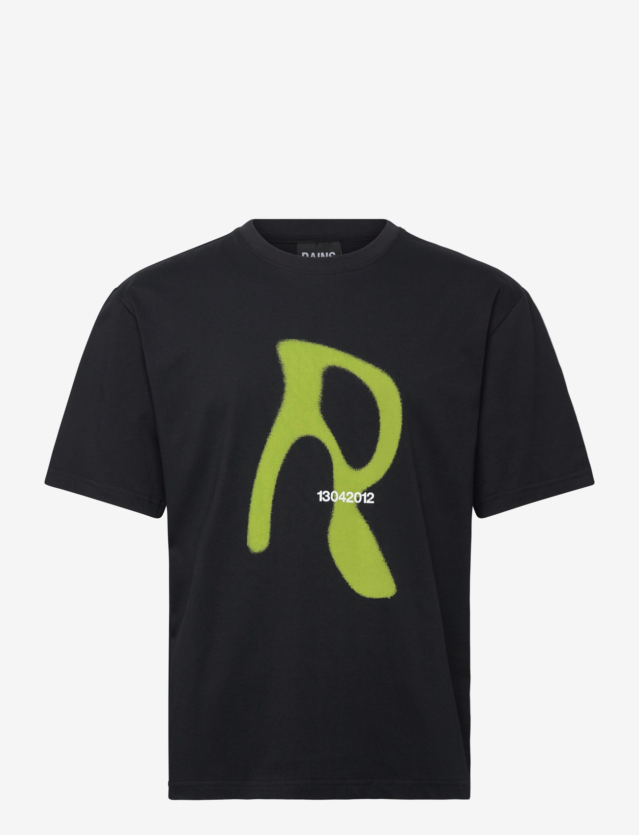 Rains - Classic T-shirt Blurred - kurzärmelig - black - 1