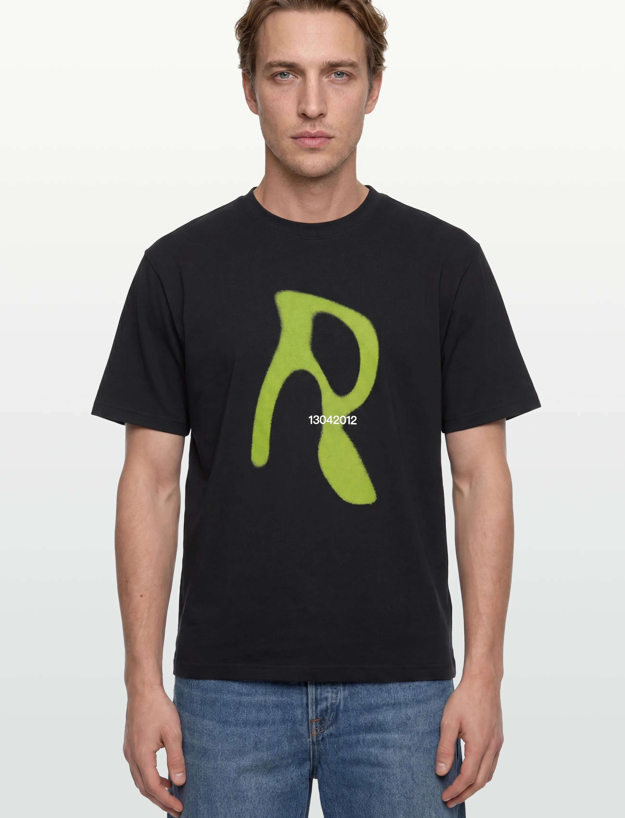 Rains - Classic T-shirt Blurred - lühikeste varrukatega t-särgid - black - 3
