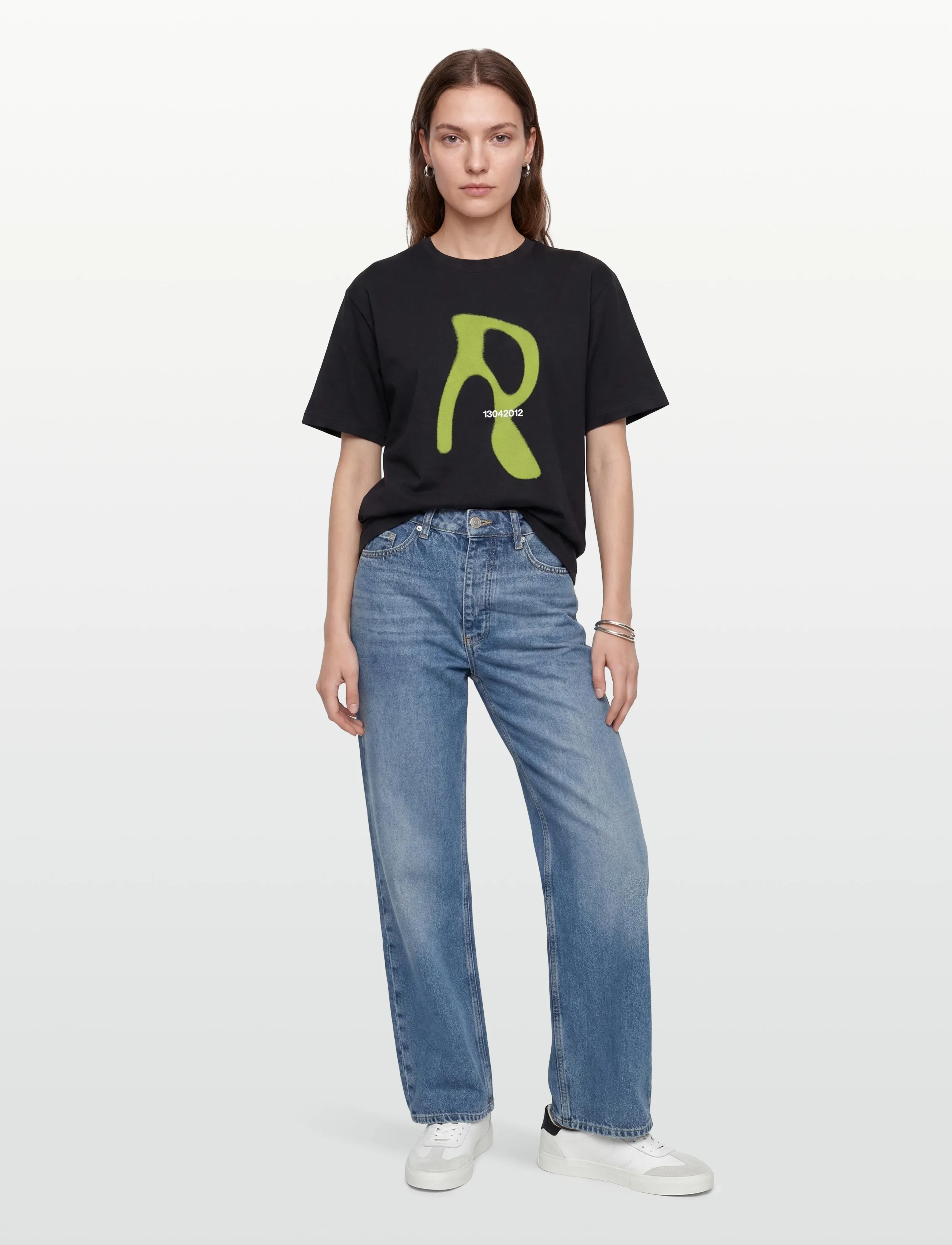 Rains - Classic T-shirt Blurred - lühikeste varrukatega t-särgid - black - 4