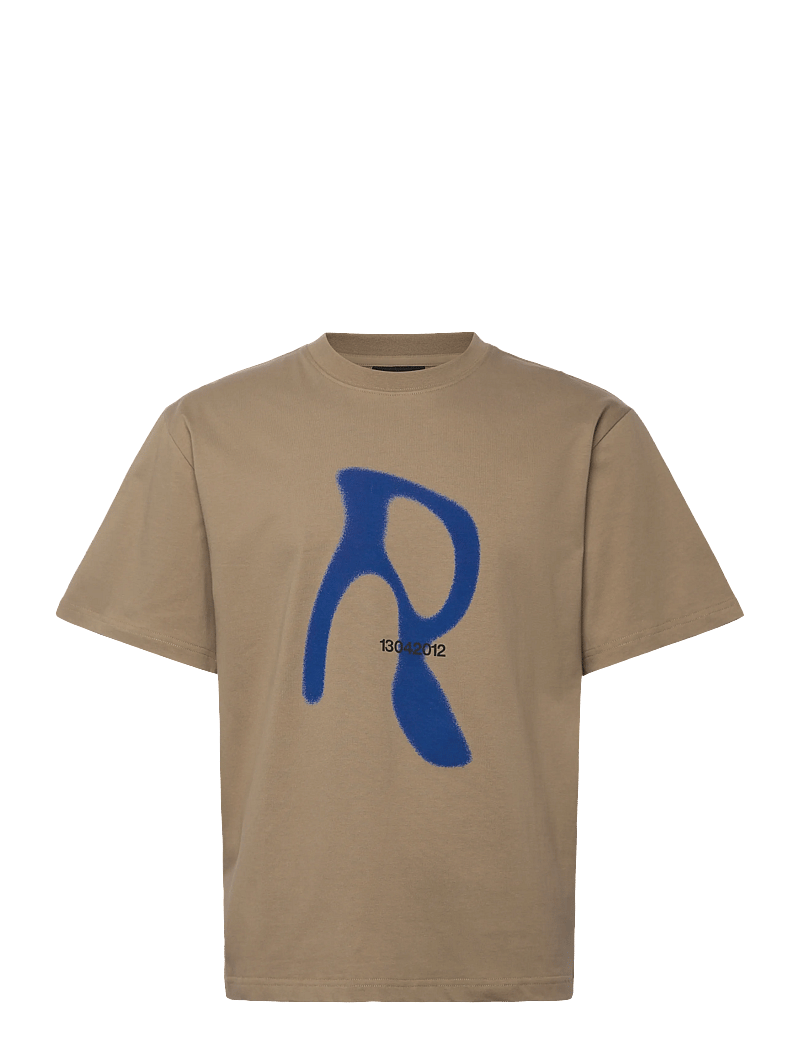 Rains - Classic T-shirt Blurred - kortærmede t-shirts - fawn - 1
