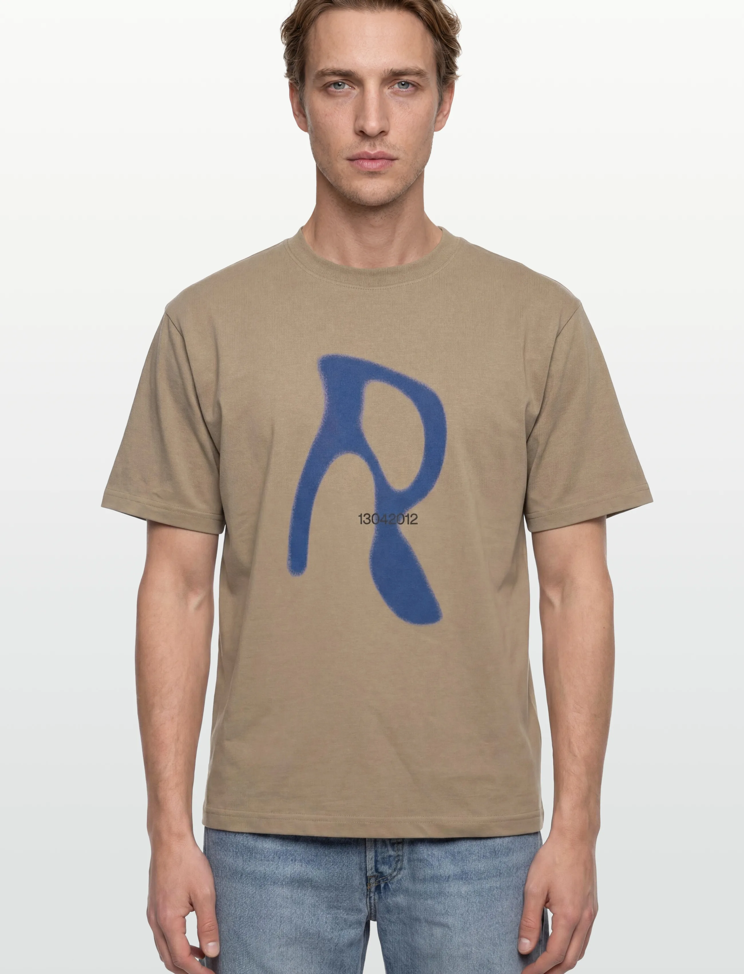 Rains - Classic T-shirt Blurred - short-sleeved t-shirts - fawn - 3