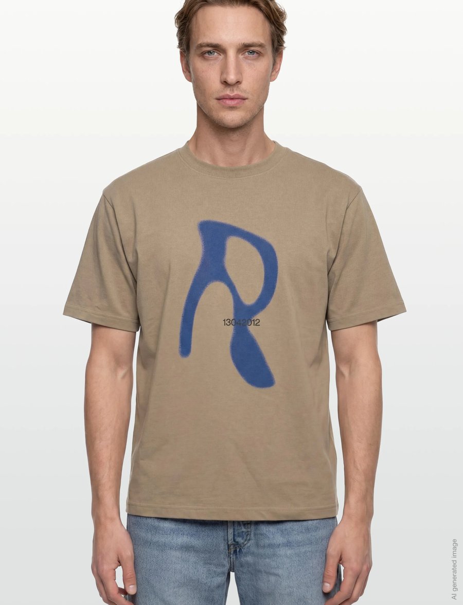Rains - Classic T-shirt Blurred - kortærmede t-shirts - fawn - 3