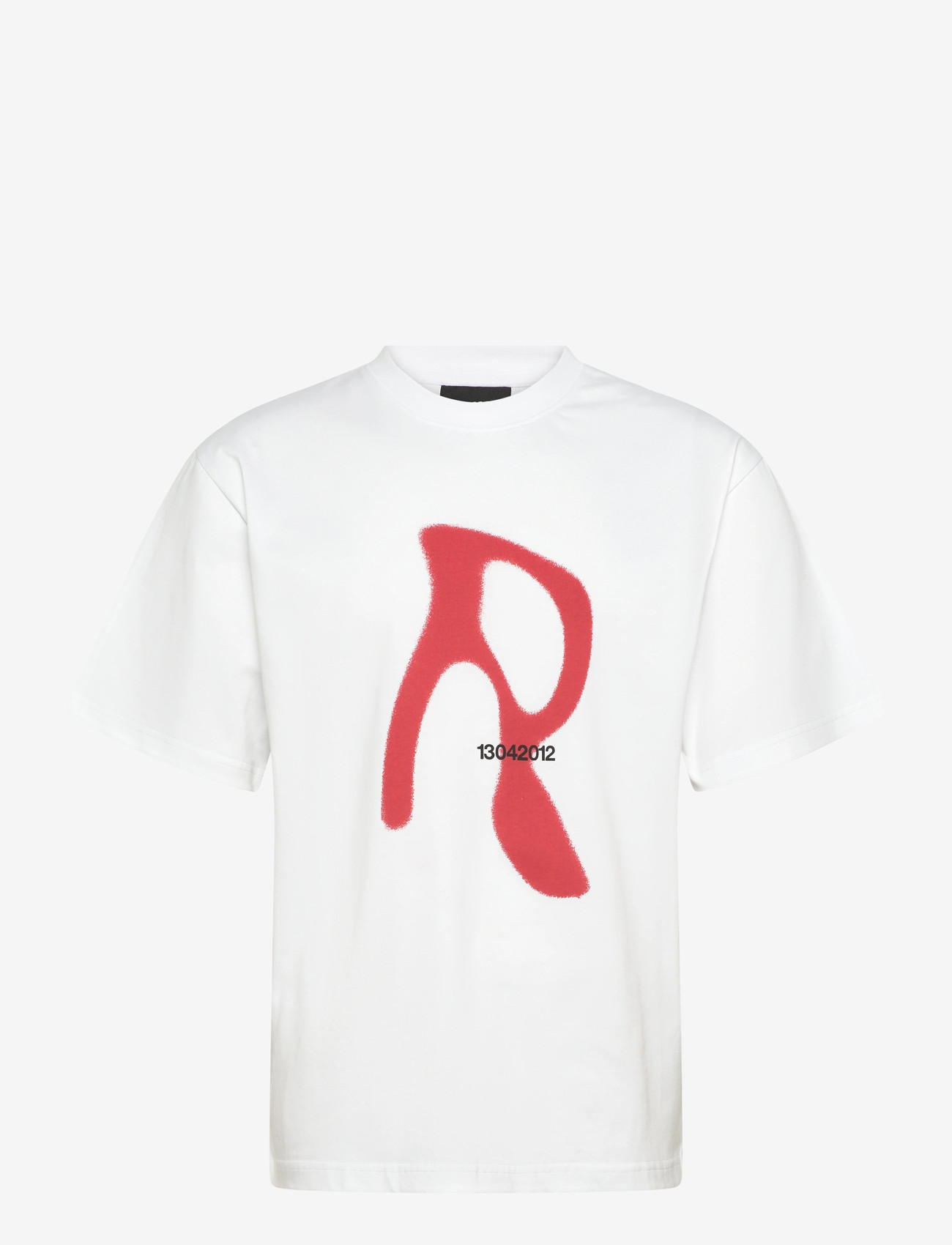 Rains - Classic T-shirt Blurred - kortærmede t-shirts - white - 0