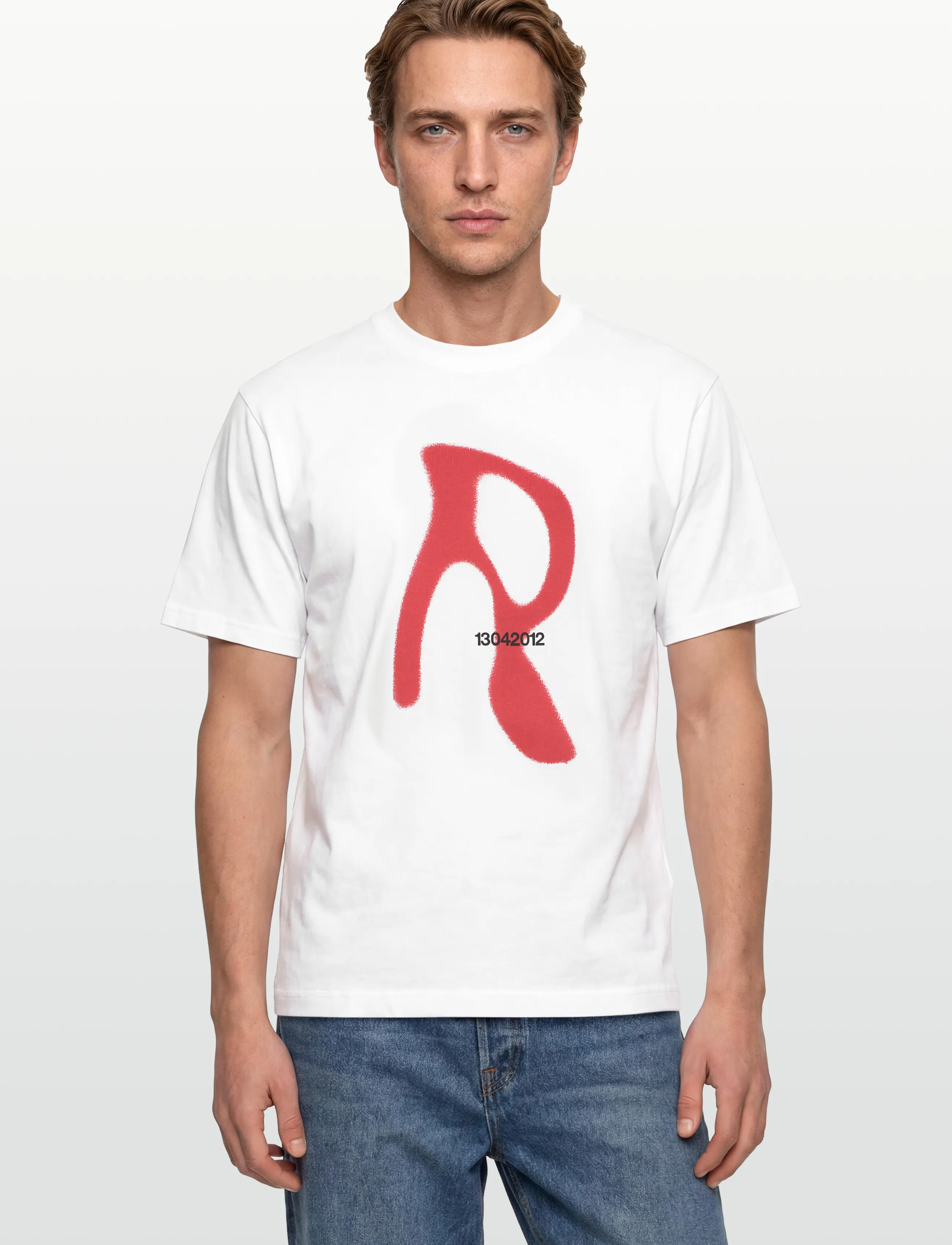 Rains - Classic T-shirt Blurred - lühikeste varrukatega t-särgid - white - 3