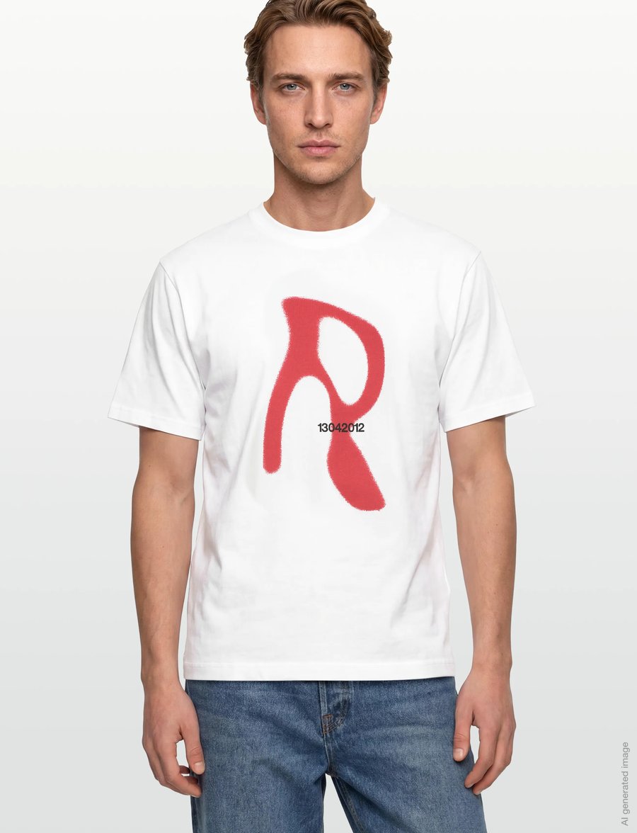 Rains - Classic T-shirt Blurred - lühikeste varrukatega t-särgid - white - 3