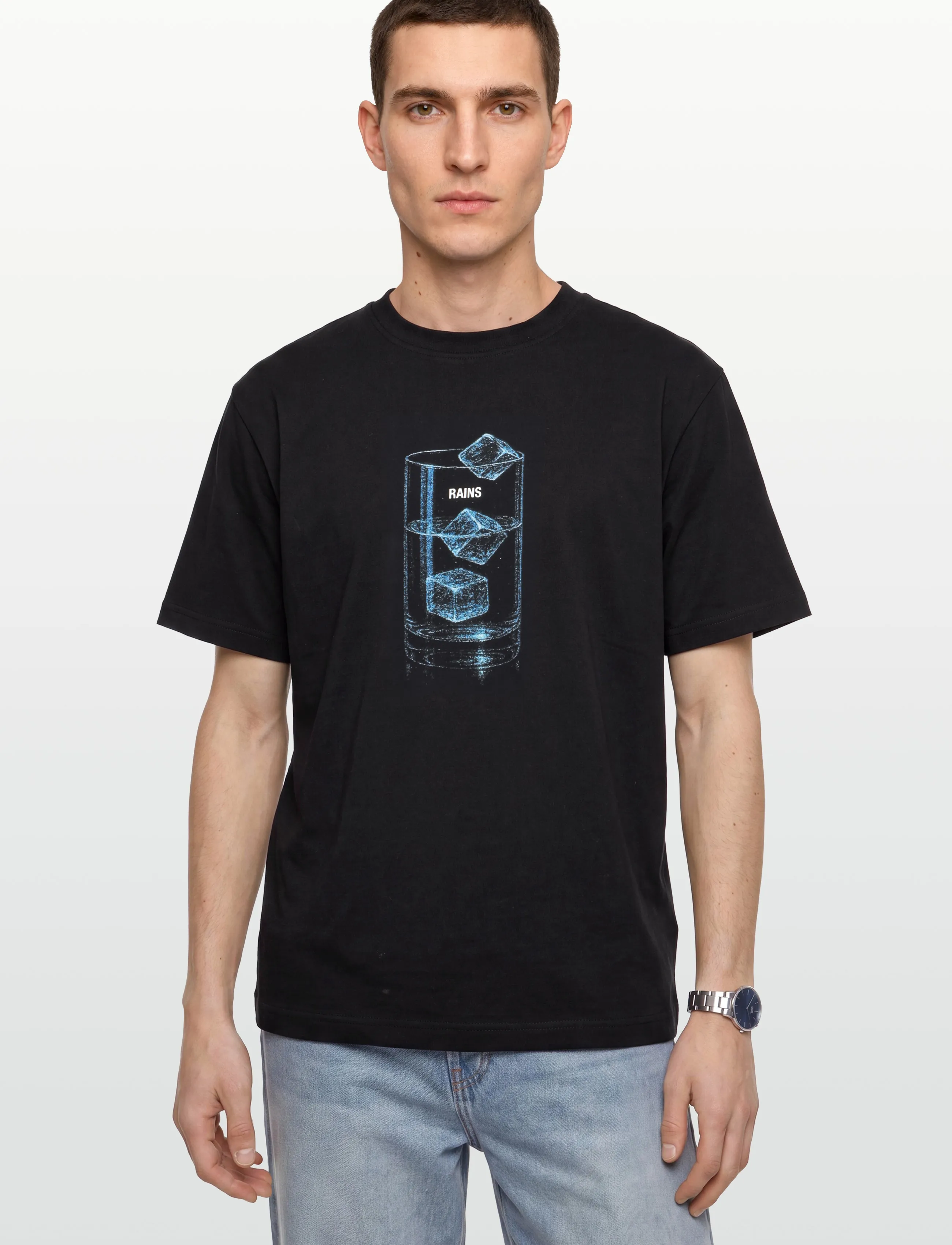 RAINS Classic T-Shirt Cubes herr – bild 2