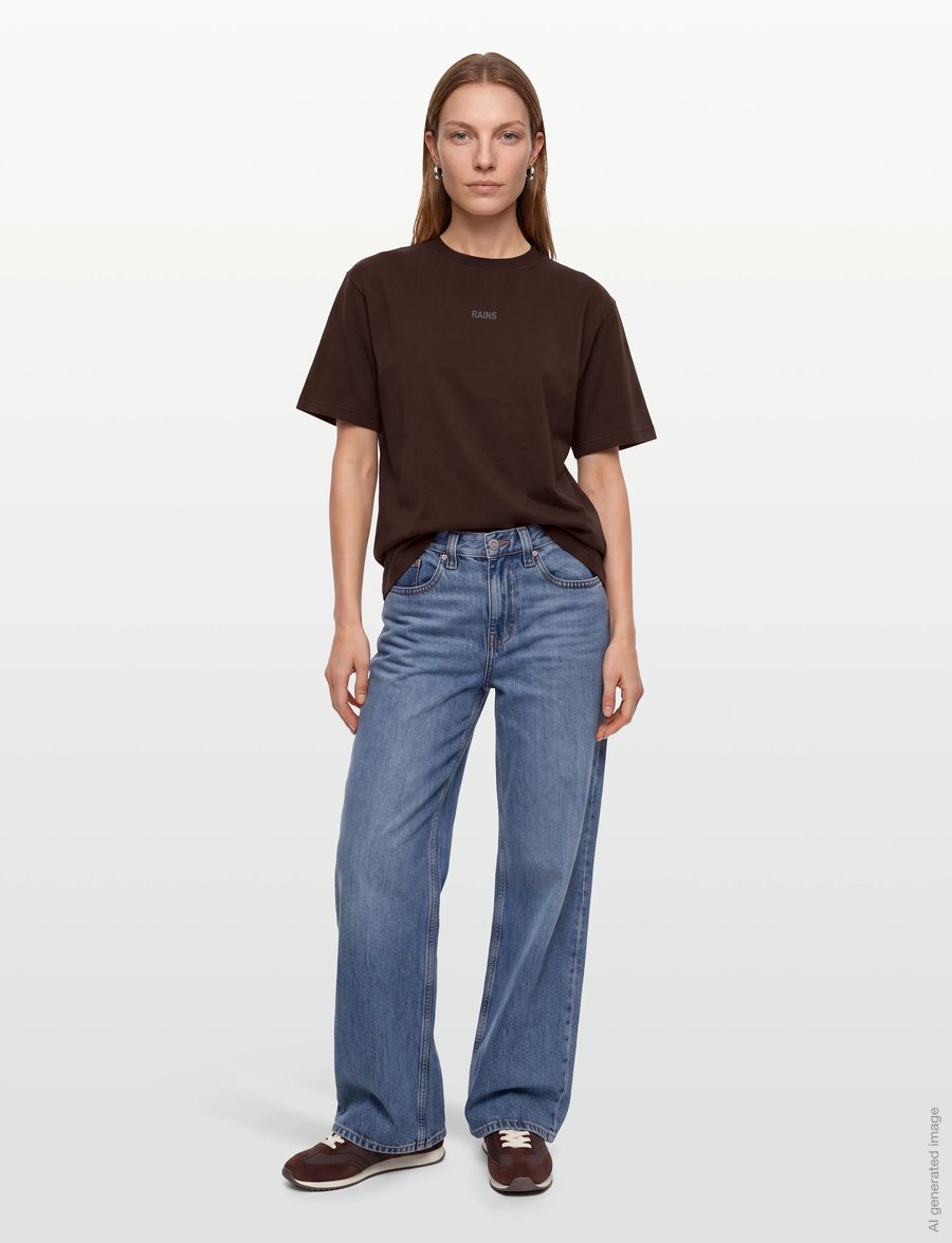 Rains - Classic T-shirt Rains - kortærmede t-shirts - bark - 4
