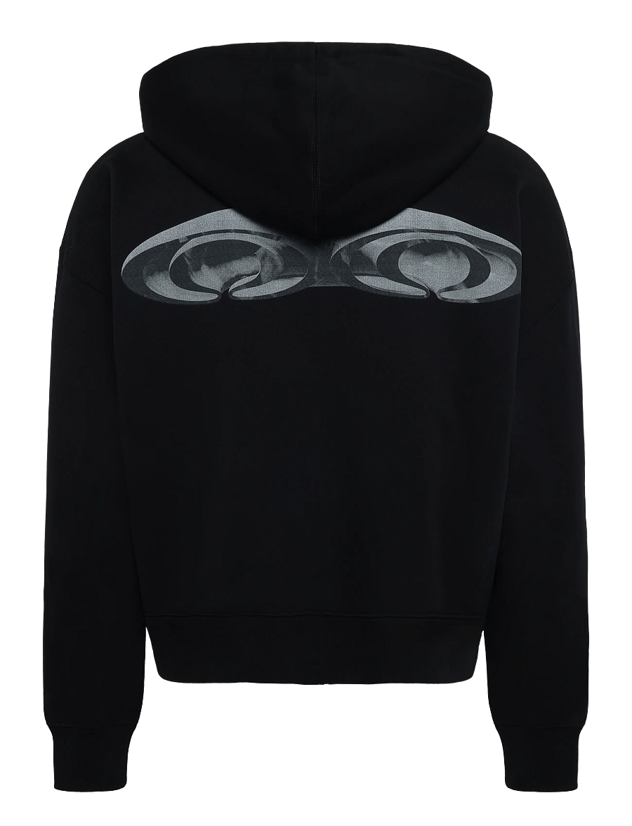 Rains - Classic Zip Hoodie Splash 3D - black - 1