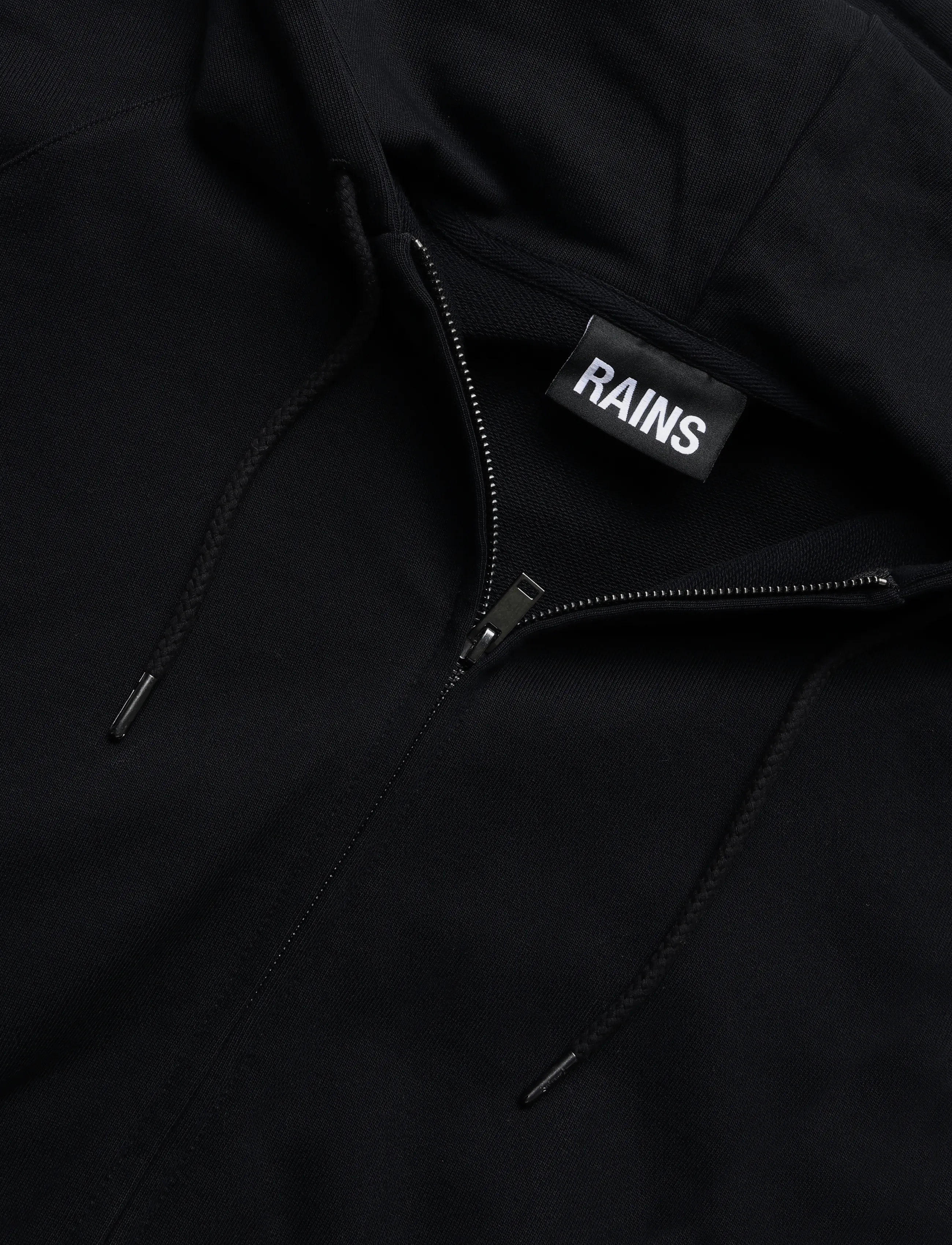 Rains - Classic Zip Hoodie Splash 3D - black - 2