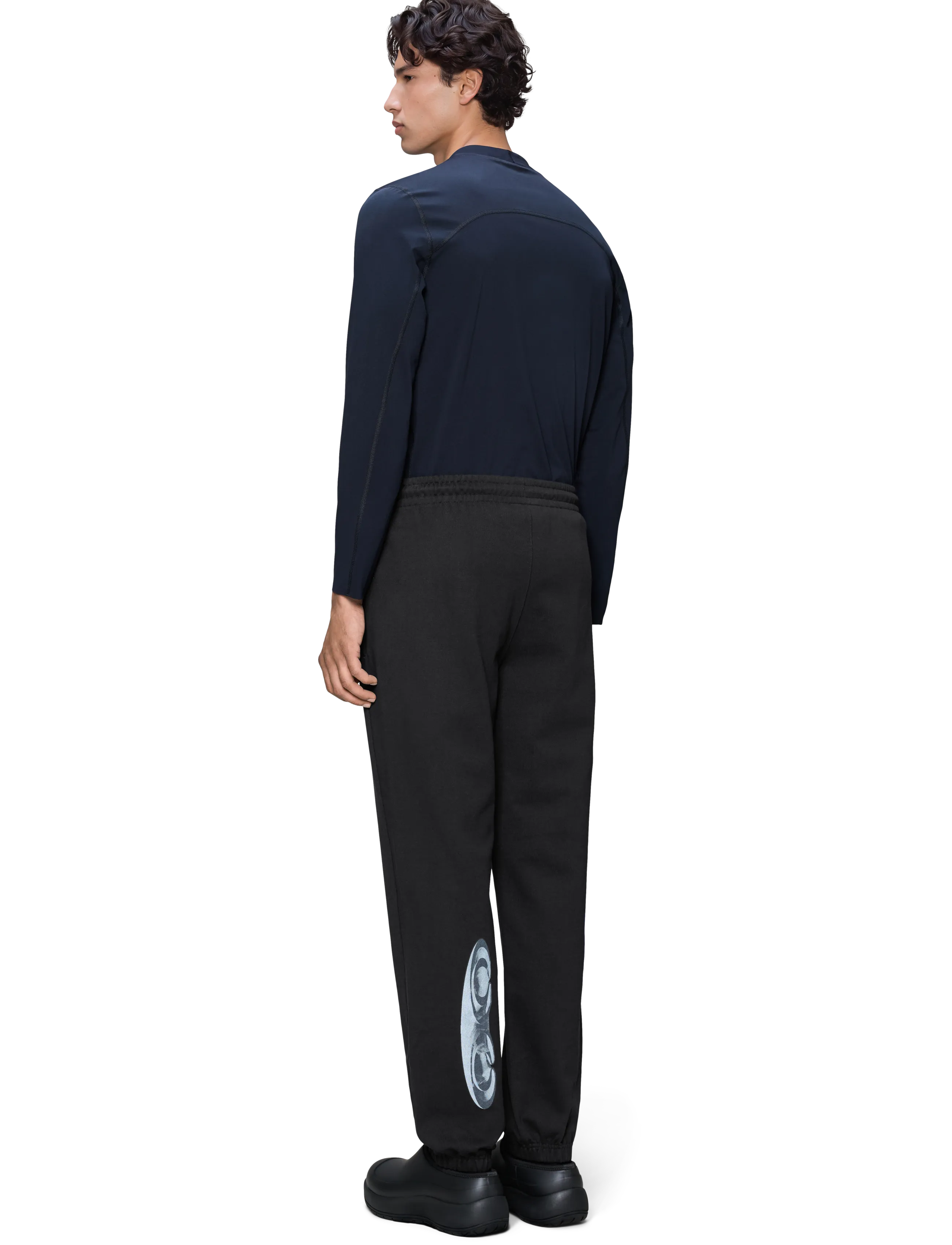 Rains - Classic Cuff Pants Splash 3D - osta olukorra järgi - black - 3